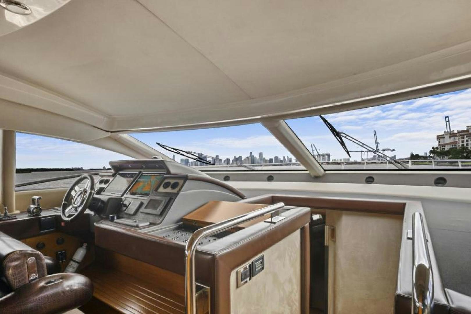 inside of a car aboard WICKED Yacht for Sale