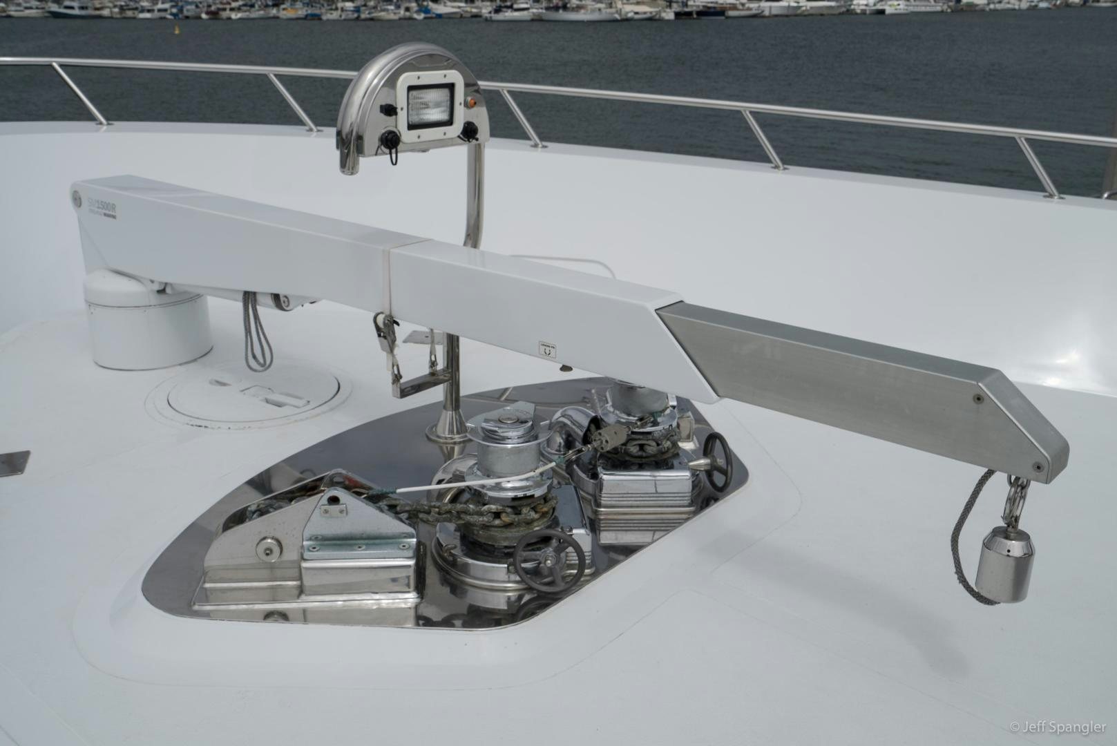 a machine on the ground aboard LIFE OF RILEY Yacht for Sale