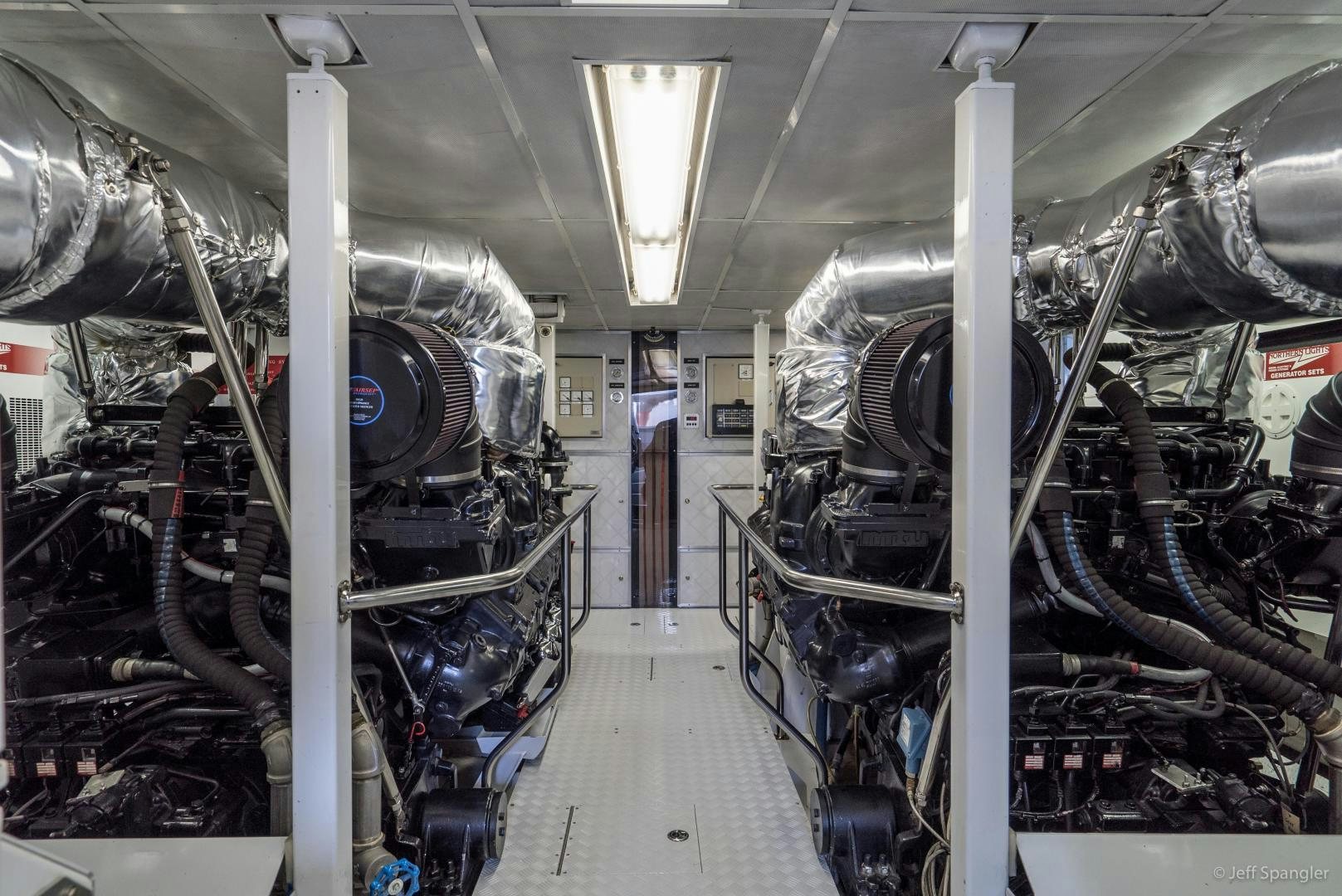 a room with machinery aboard LIFE OF RILEY Yacht for Sale