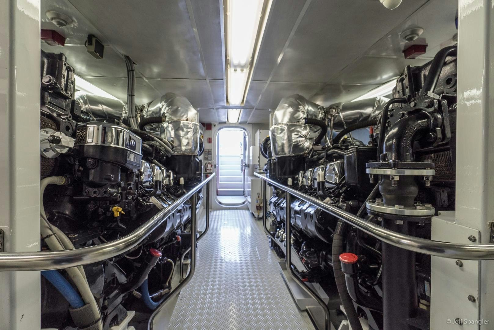 a room with machinery aboard LIFE OF RILEY Yacht for Sale