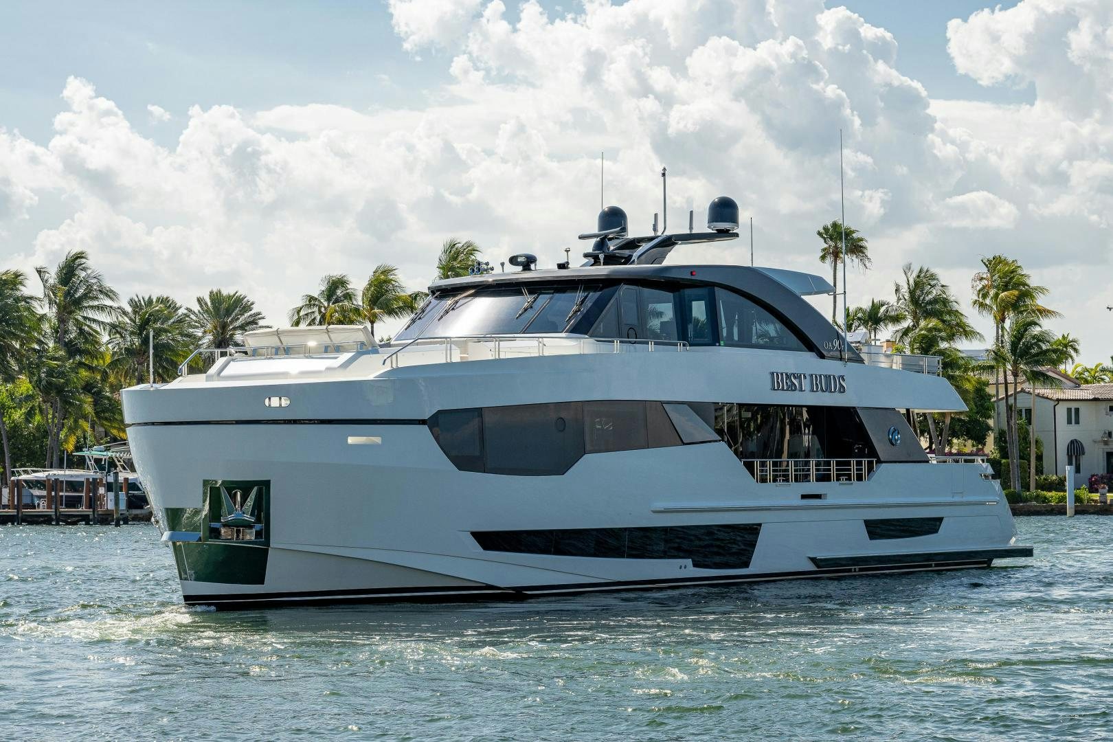 a white yacht on the water aboard SEAMENT Yacht for Sale