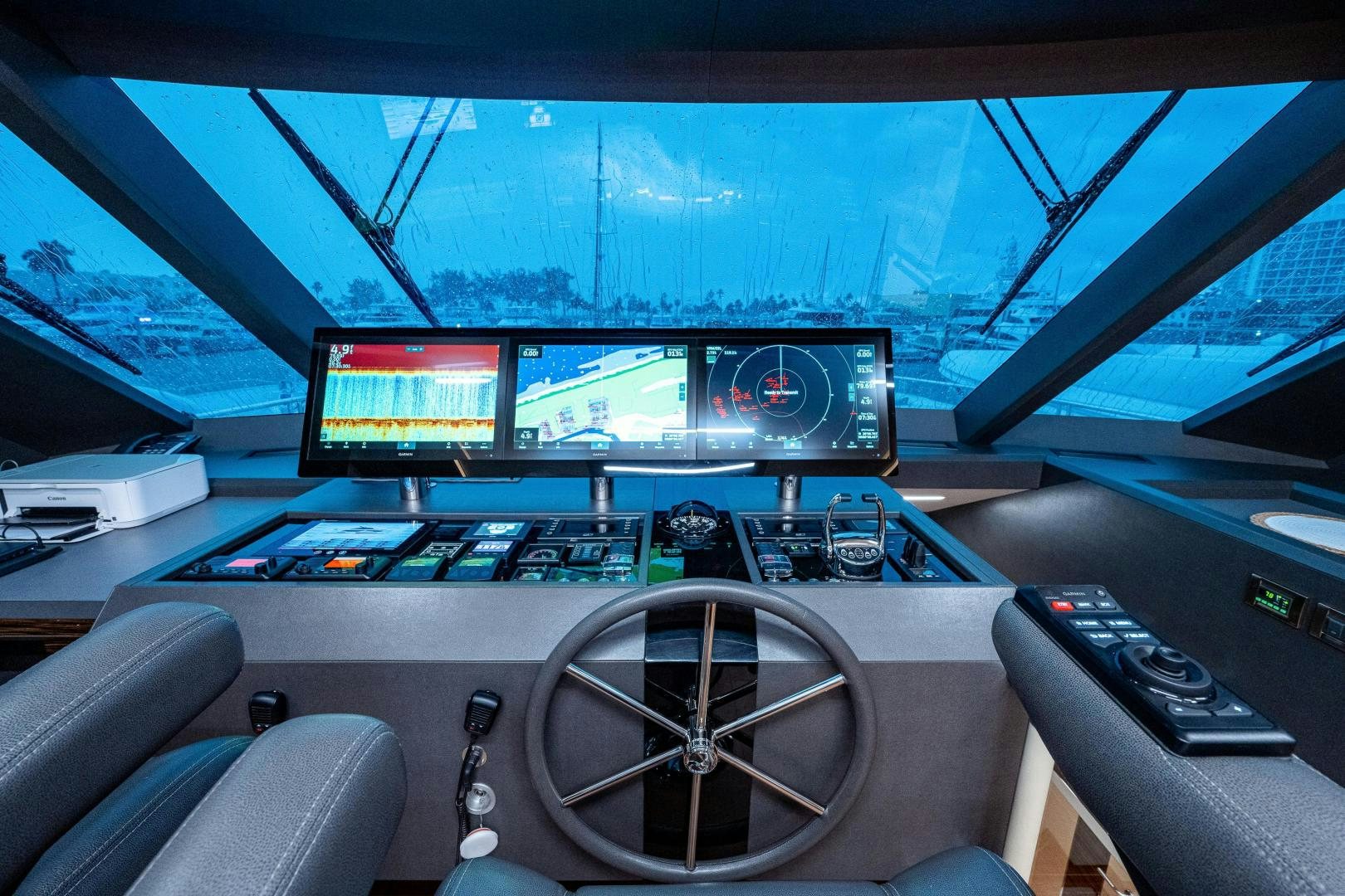 inside of a car aboard SEAMENT Yacht for Sale