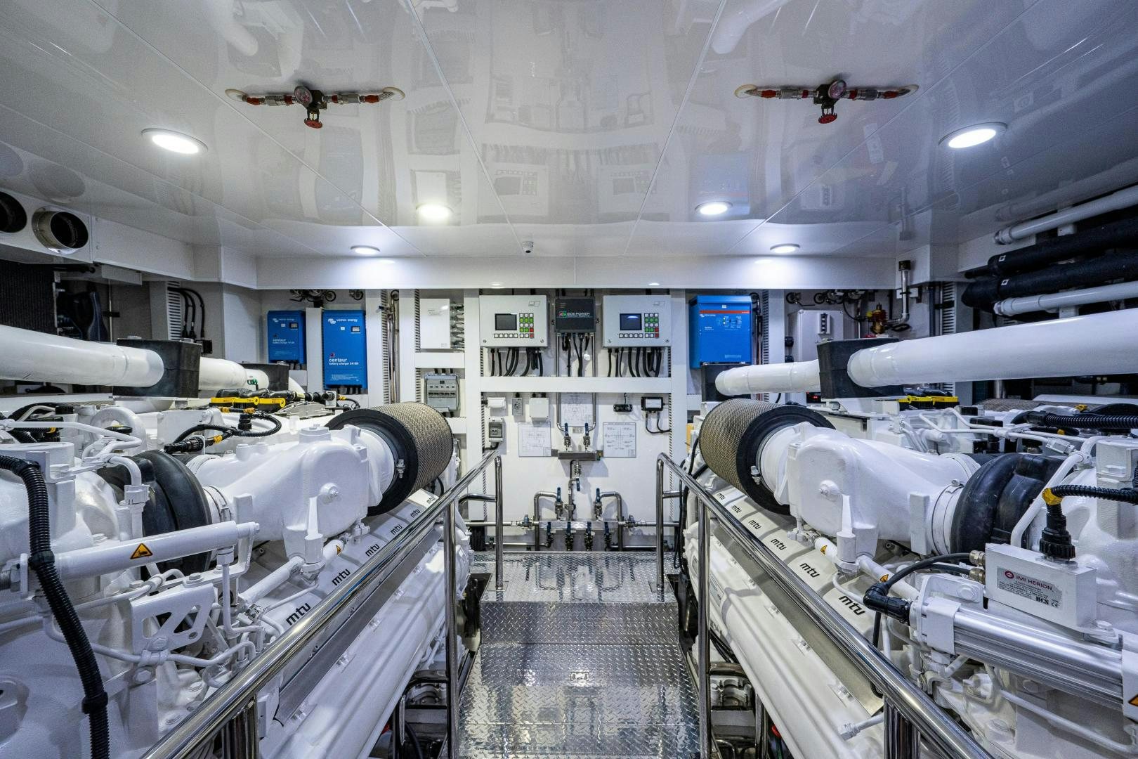 a room with several machines aboard SEAMENT Yacht for Sale