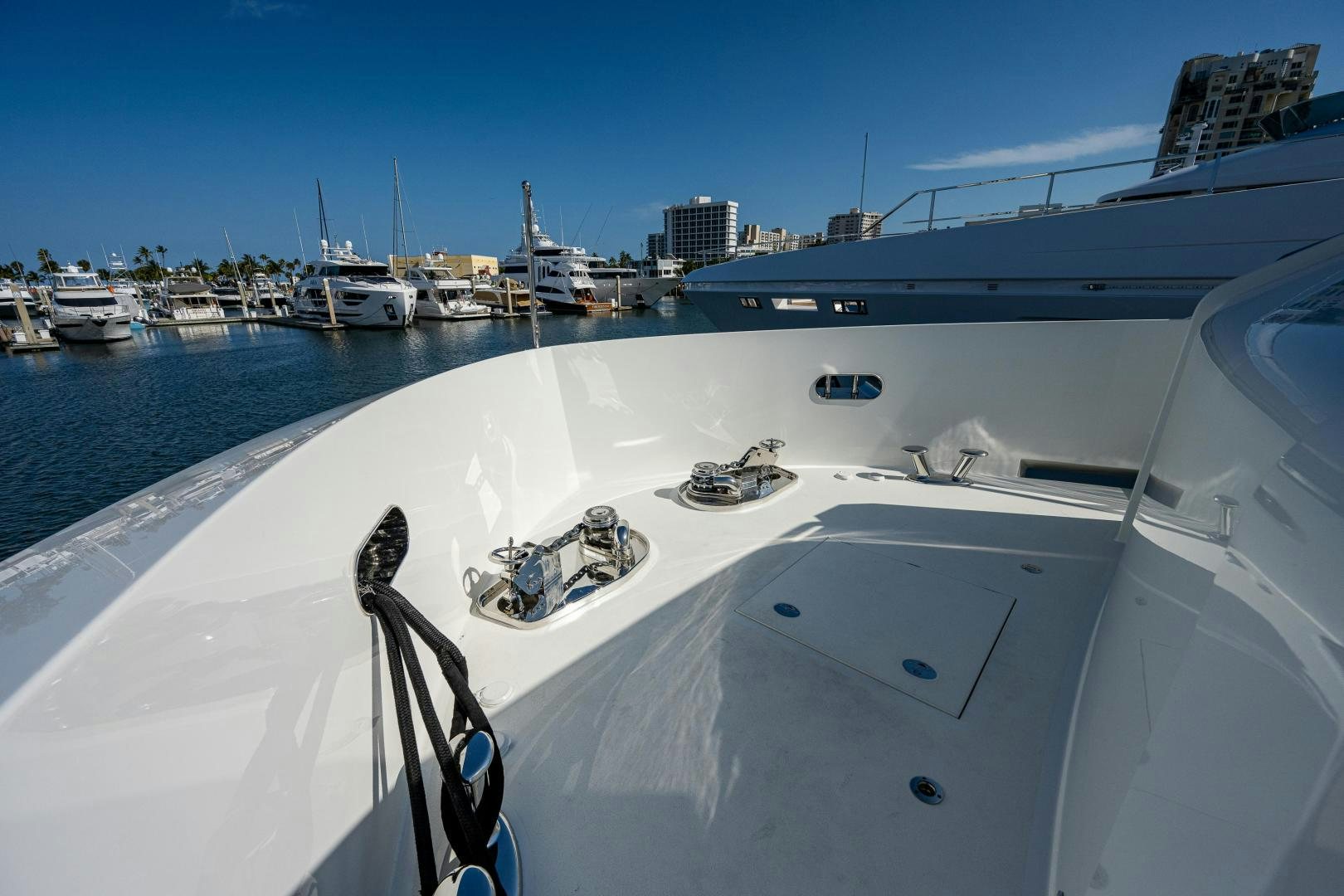 a boat in the water aboard SEAMENT Yacht for Sale