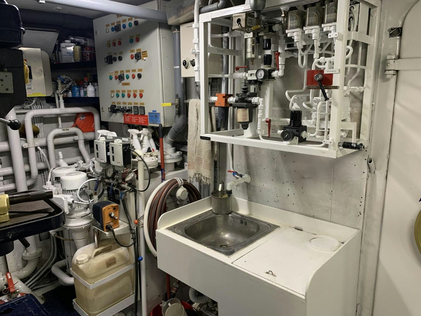 a room with machinery and equipment aboard MONACO Yacht for Sale