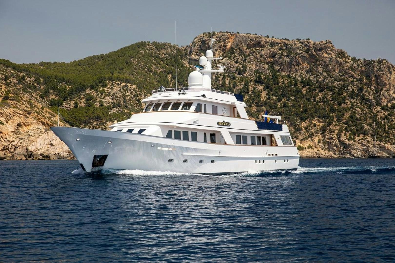 a boat on the water aboard MONACO Yacht for Sale