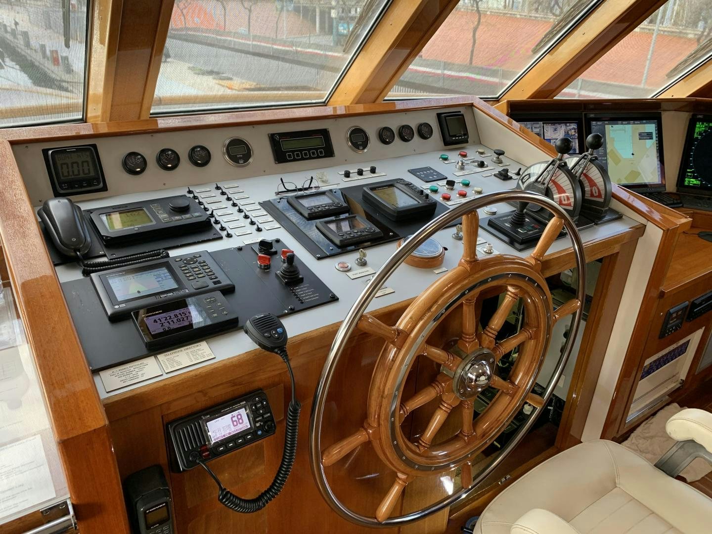 a car inside a car aboard MONACO Yacht for Sale