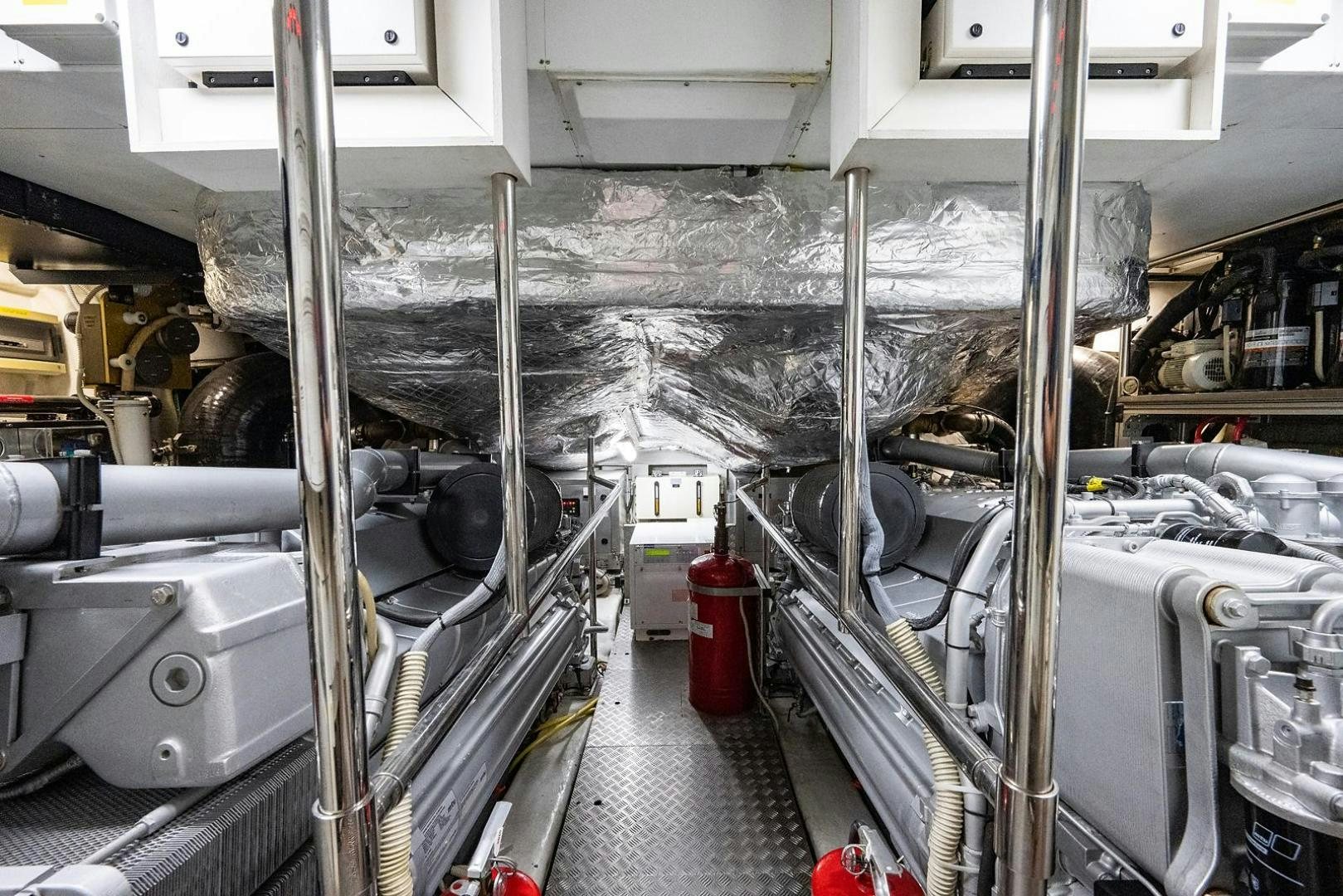 a room with machinery aboard IMAGINE Yacht for Sale