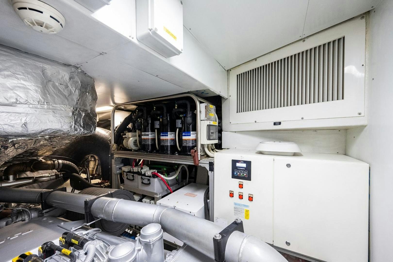 a room with machinery and equipment aboard IMAGINE Yacht for Sale