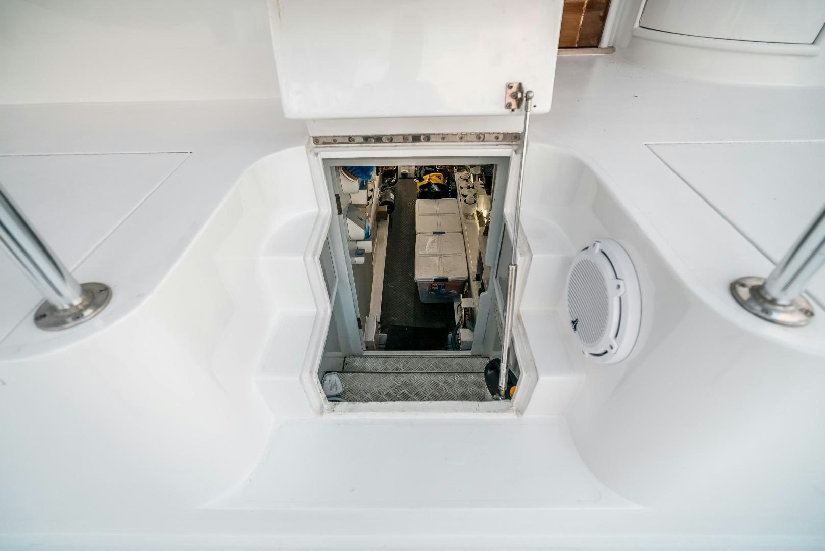 a bathroom with a tub and a sink aboard CAPITAN MORGAN  Yacht for Sale