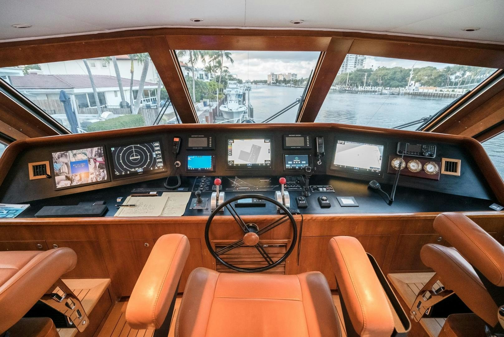 inside of a control room aboard CAPITAN MORGAN  Yacht for Sale