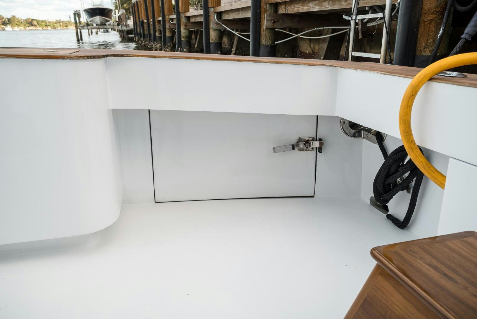 a white box with a handle aboard CAPITAN MORGAN  Yacht for Sale