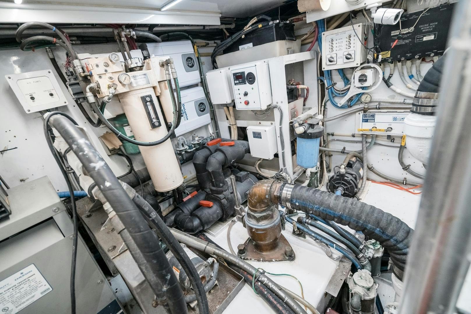 a machine with wires aboard CAPITAN MORGAN  Yacht for Sale