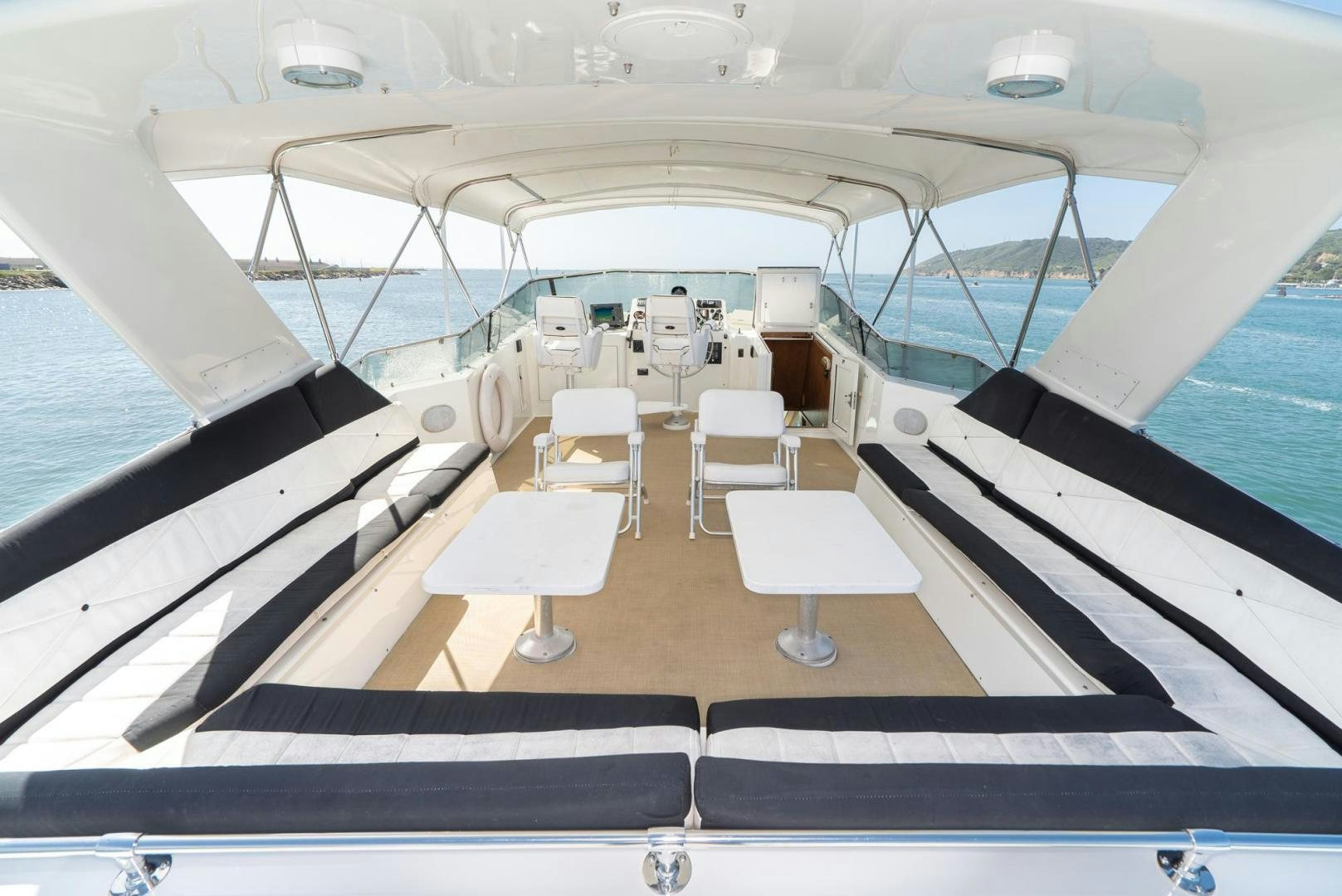the inside of a boat aboard IMAGINE Yacht for Sale