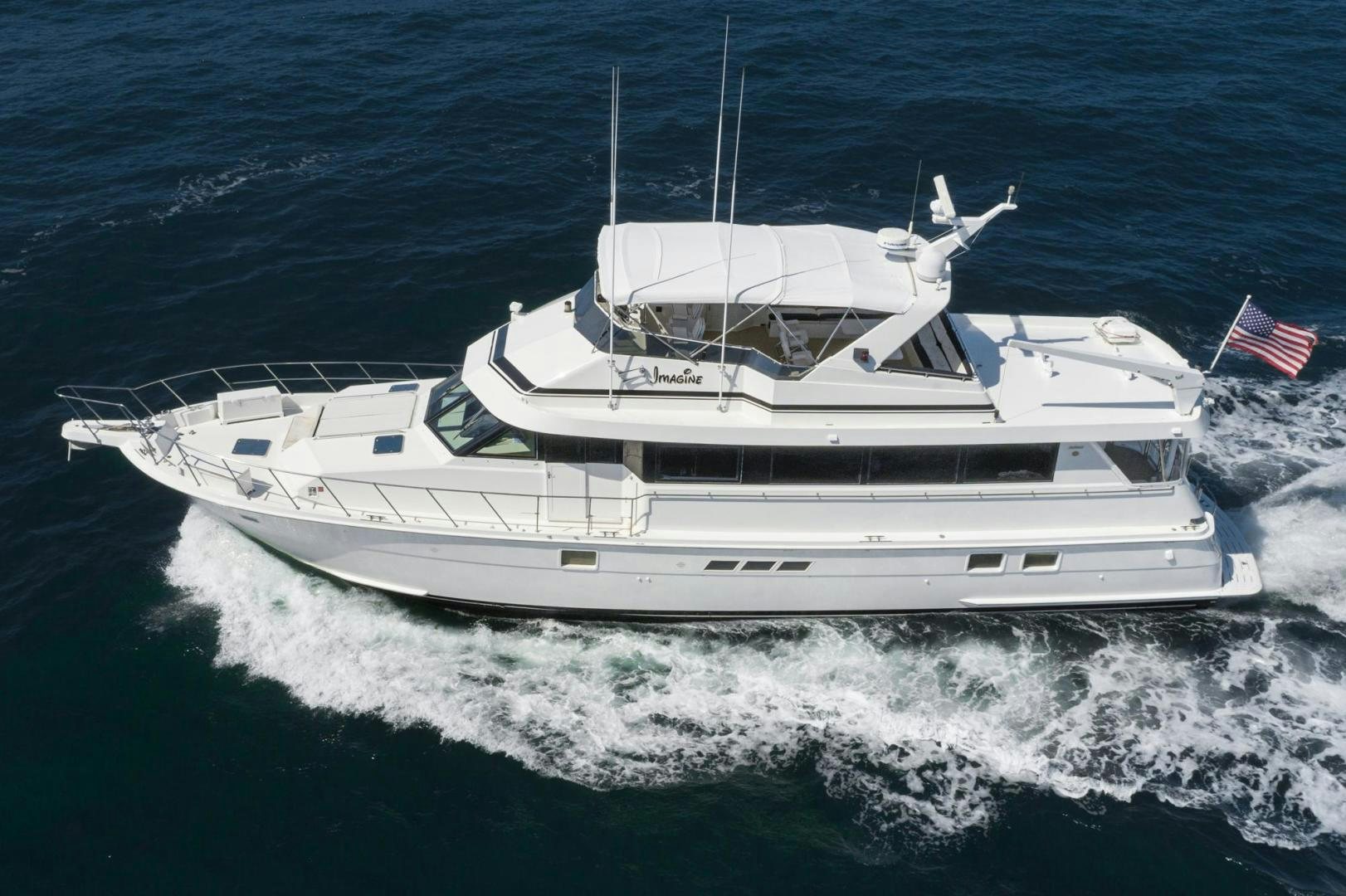 a boat on the water aboard IMAGINE Yacht for Sale