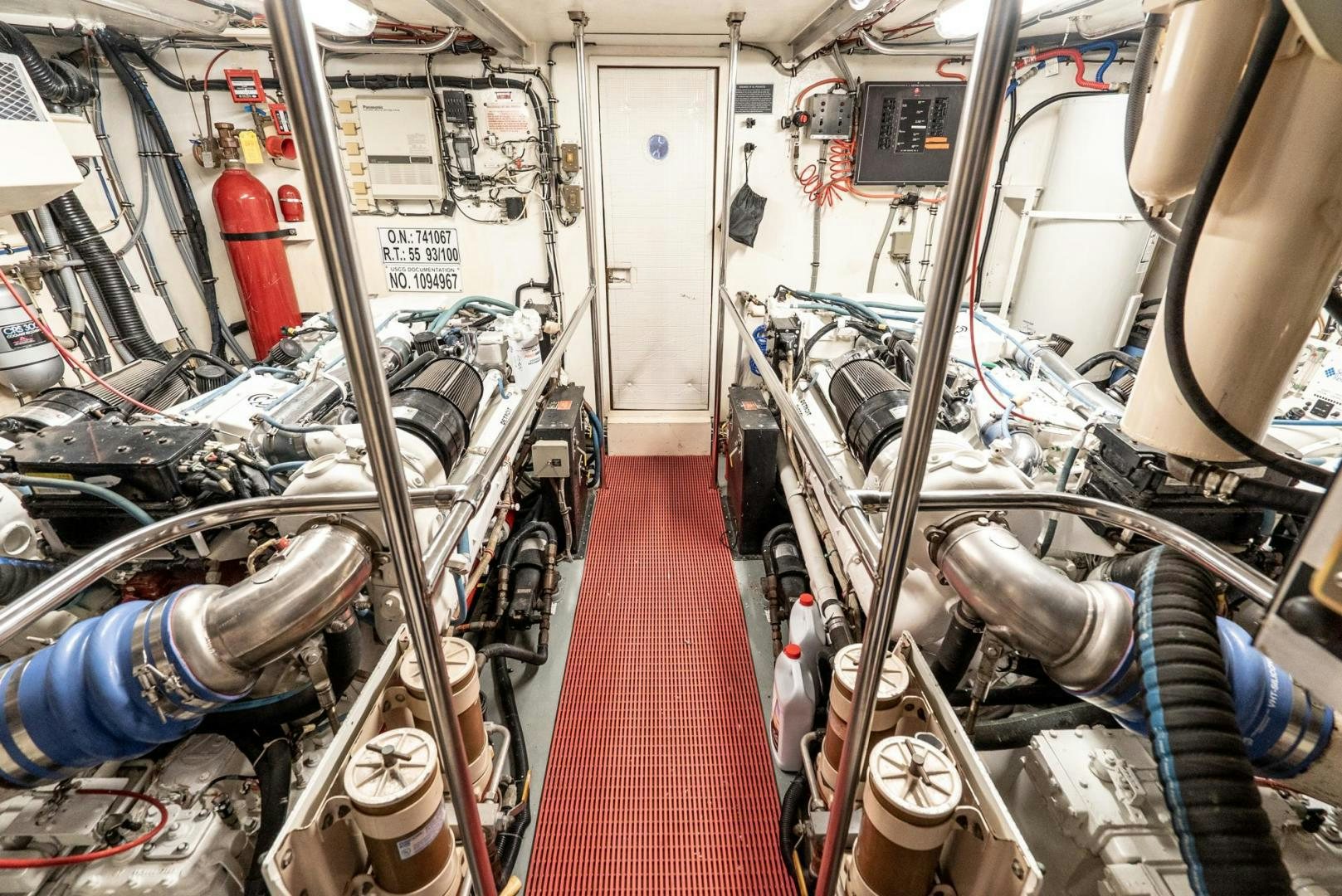 a room with a large machine aboard IMAGINE Yacht for Sale
