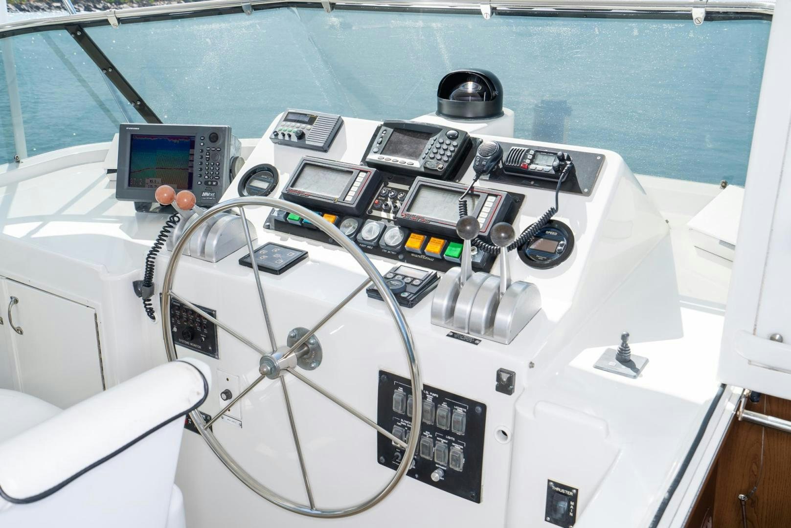 a white machine with a black cap aboard IMAGINE Yacht for Sale