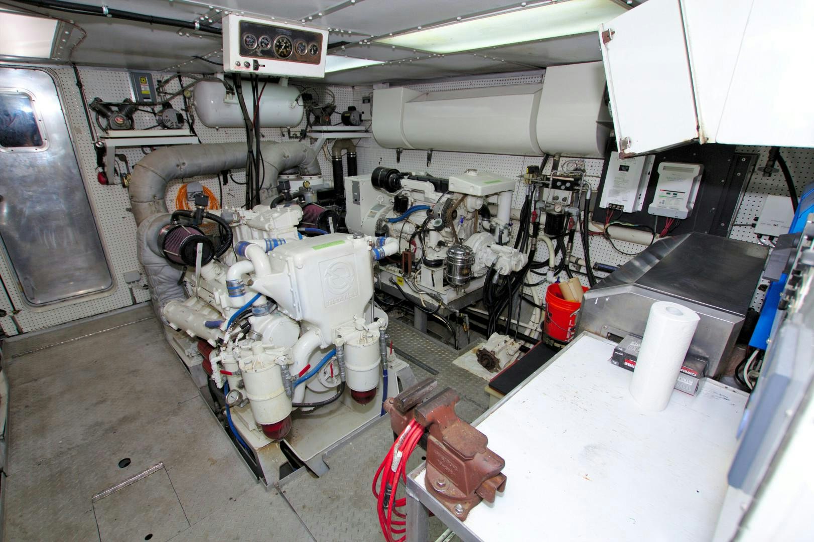 a room with machinery aboard PENDANA Yacht for Sale