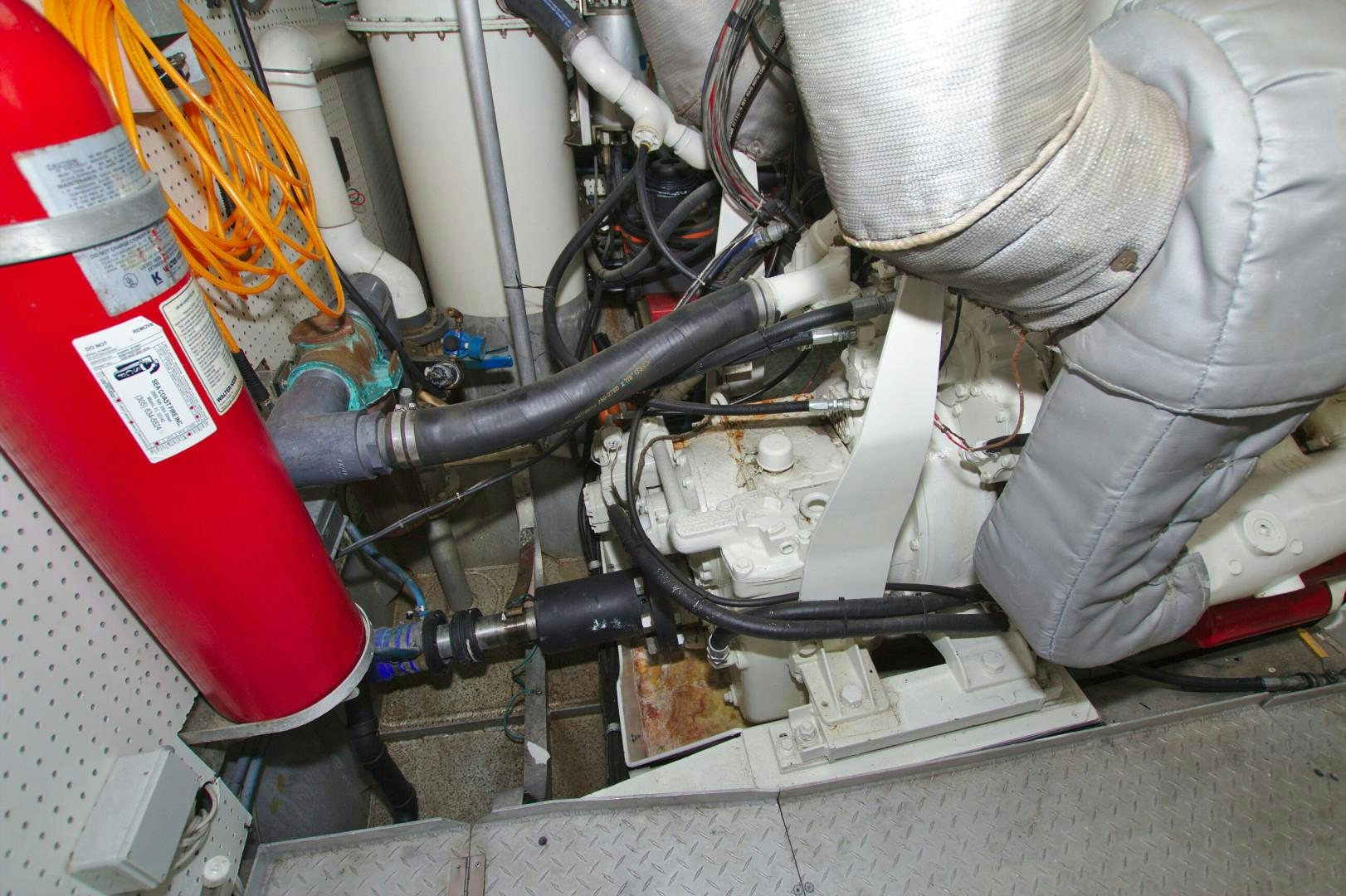 a machine with a white substance aboard PENDANA Yacht for Sale