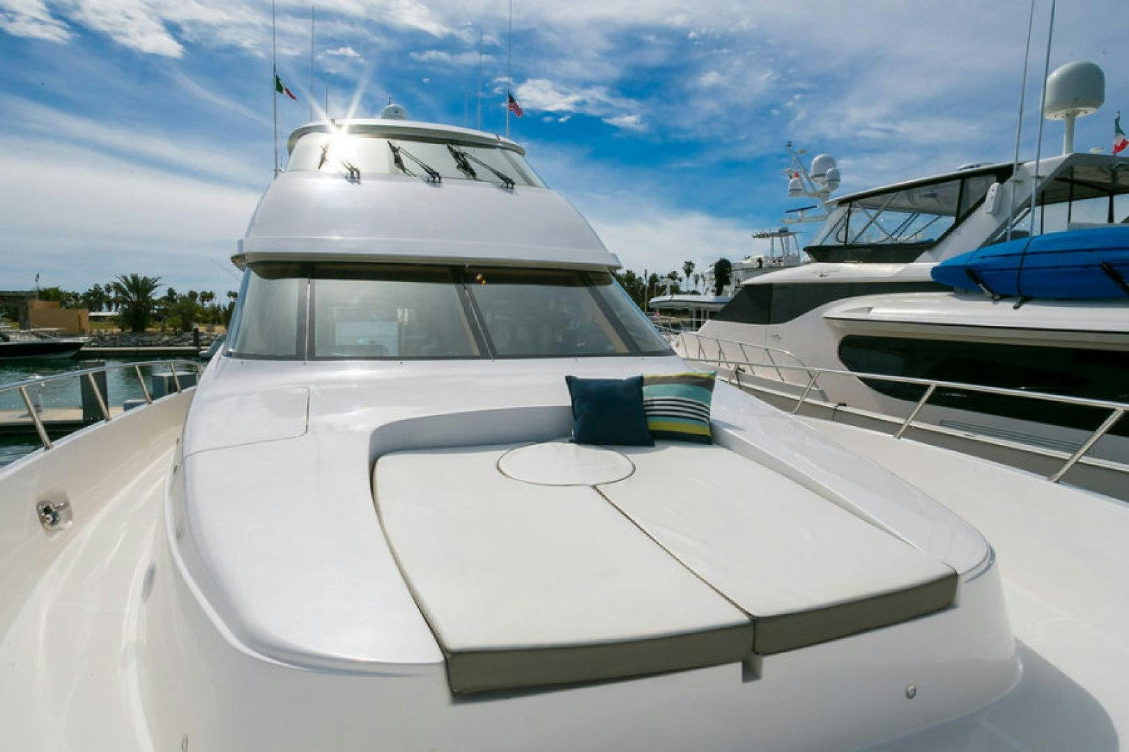 a group of boats are parked in a harbor aboard CONDORS NEST Yacht for Sale