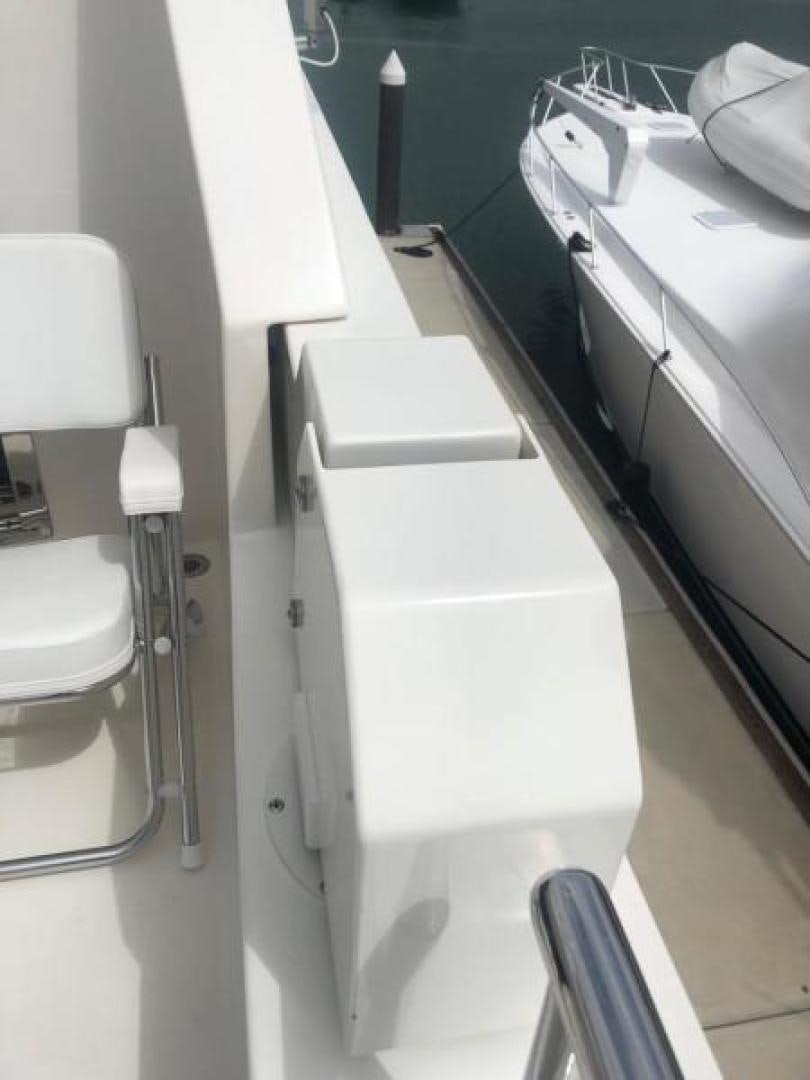 a close-up of a white machine aboard CONDORS NEST Yacht for Sale