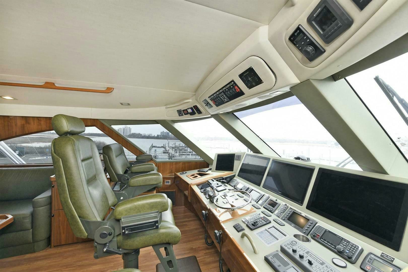 inside of a plane aboard ON THE EDGE Yacht for Sale