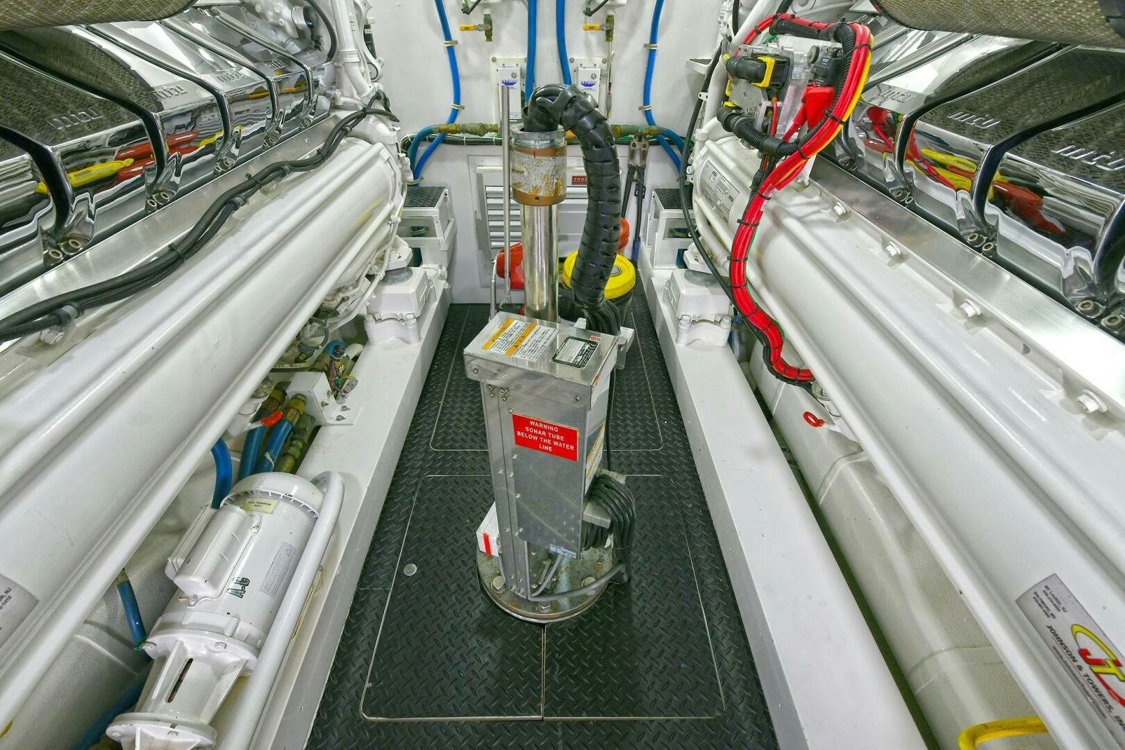 close-up of a machine aboard ON THE EDGE Yacht for Sale