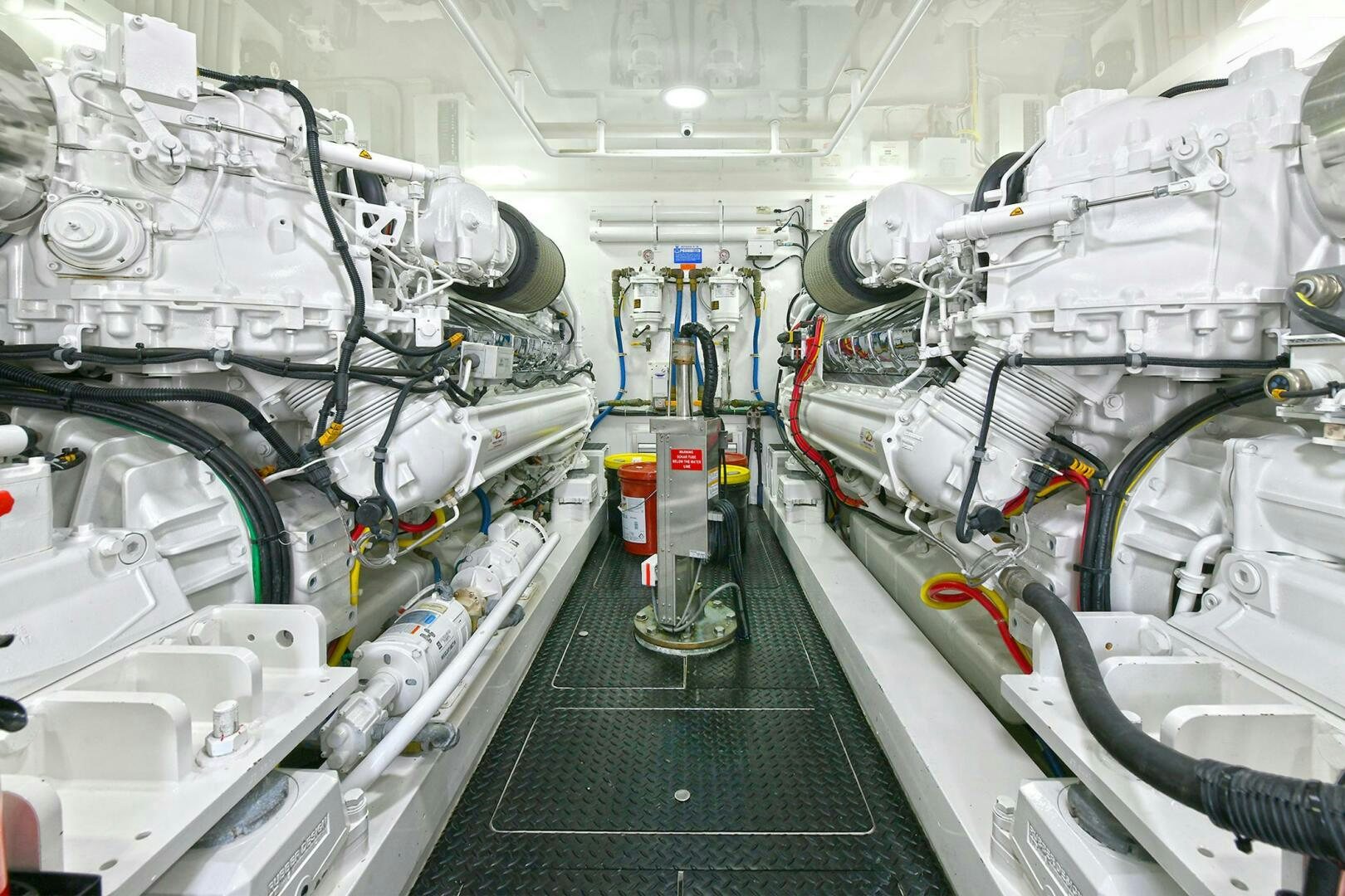 a room with several machines aboard ON THE EDGE Yacht for Sale
