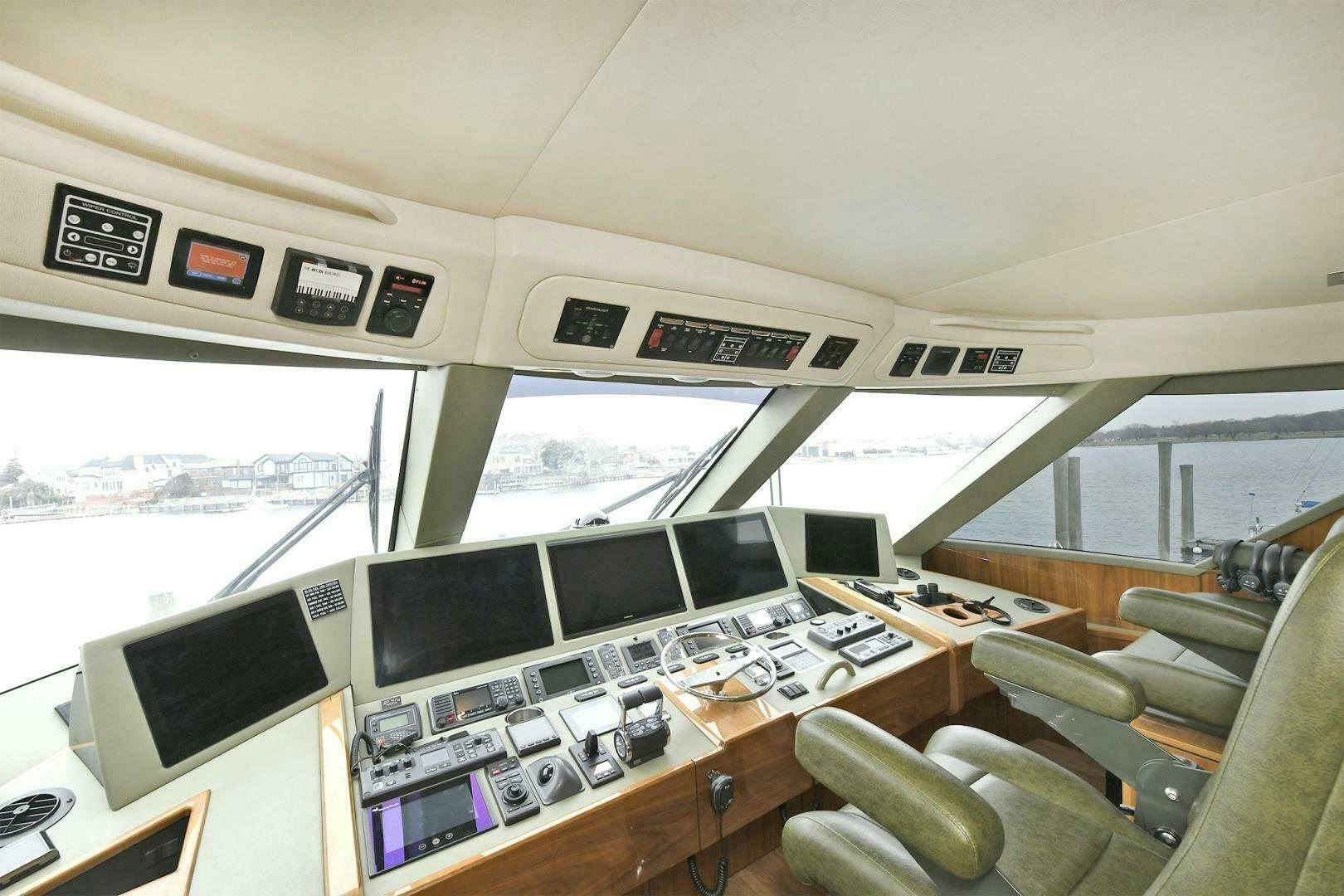 inside of a plane aboard ON THE EDGE Yacht for Sale