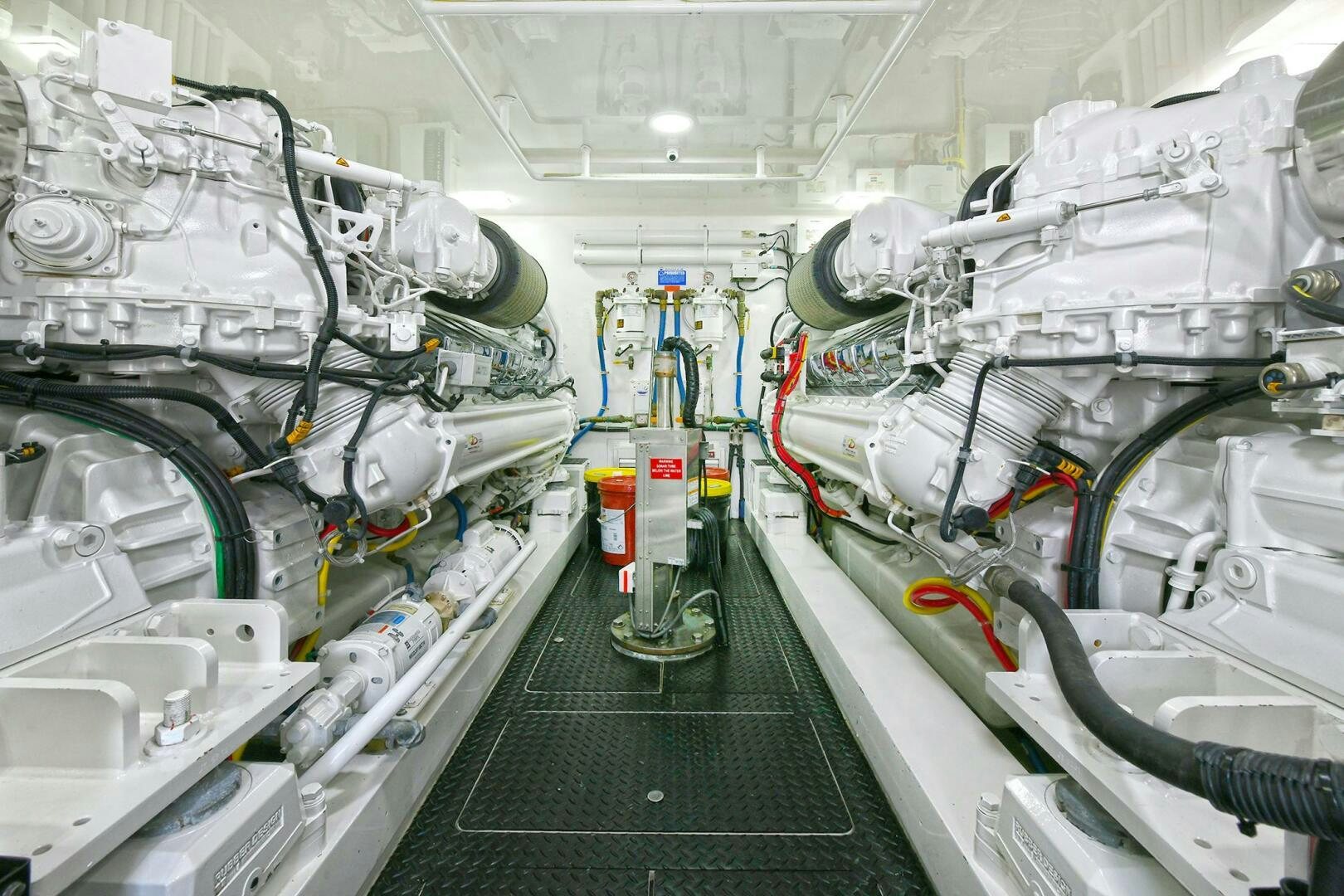 a room with several machines aboard ON THE EDGE Yacht for Sale