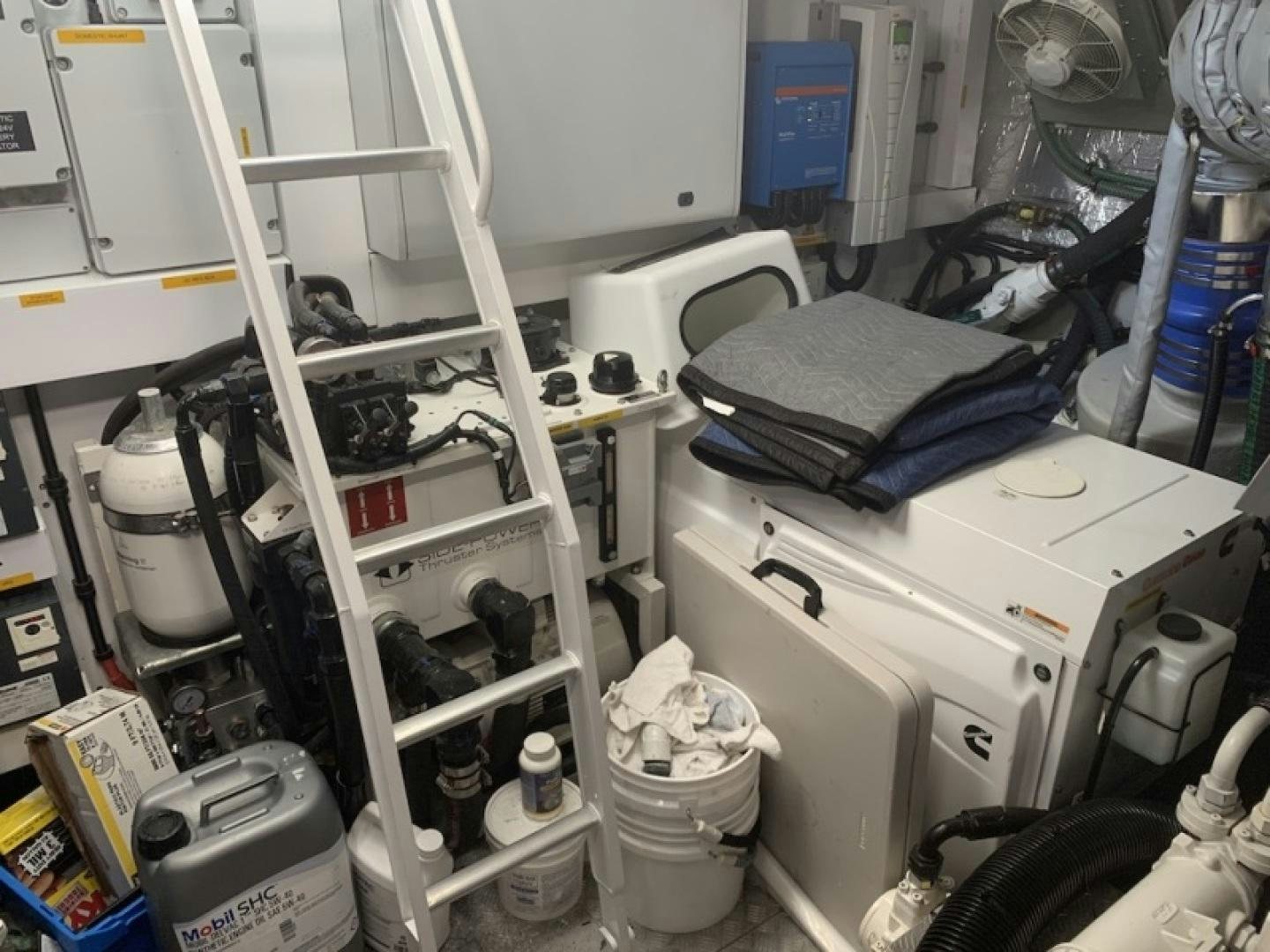 a room with a machine and equipment aboard NBLUE Yacht for Sale