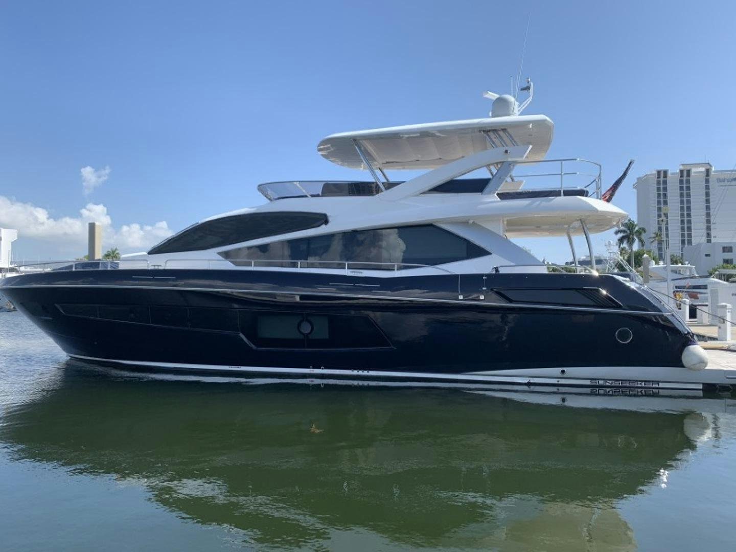 a yacht on the water aboard NBLUE Yacht for Sale