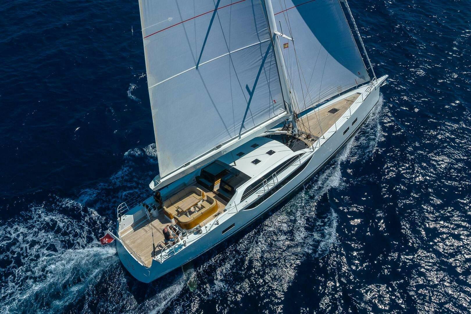 a boat on the water aboard BLISS II Yacht for Sale