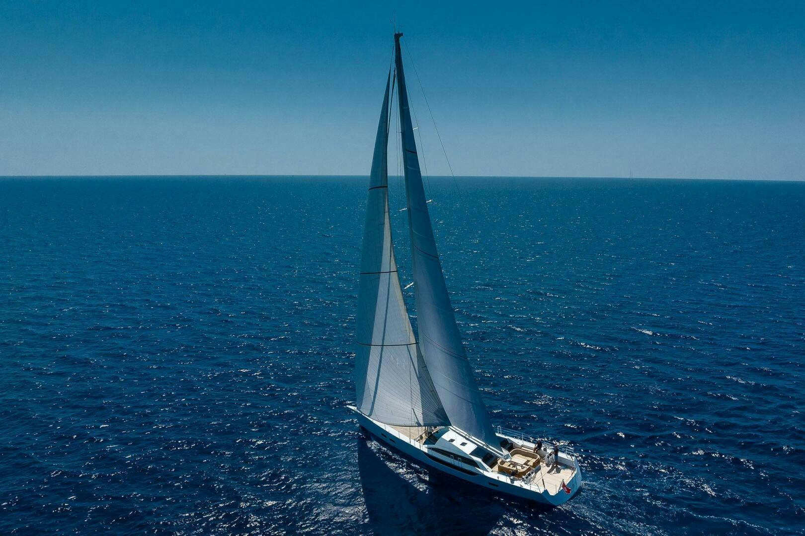 a sailboat on the water aboard BLISS II Yacht for Sale