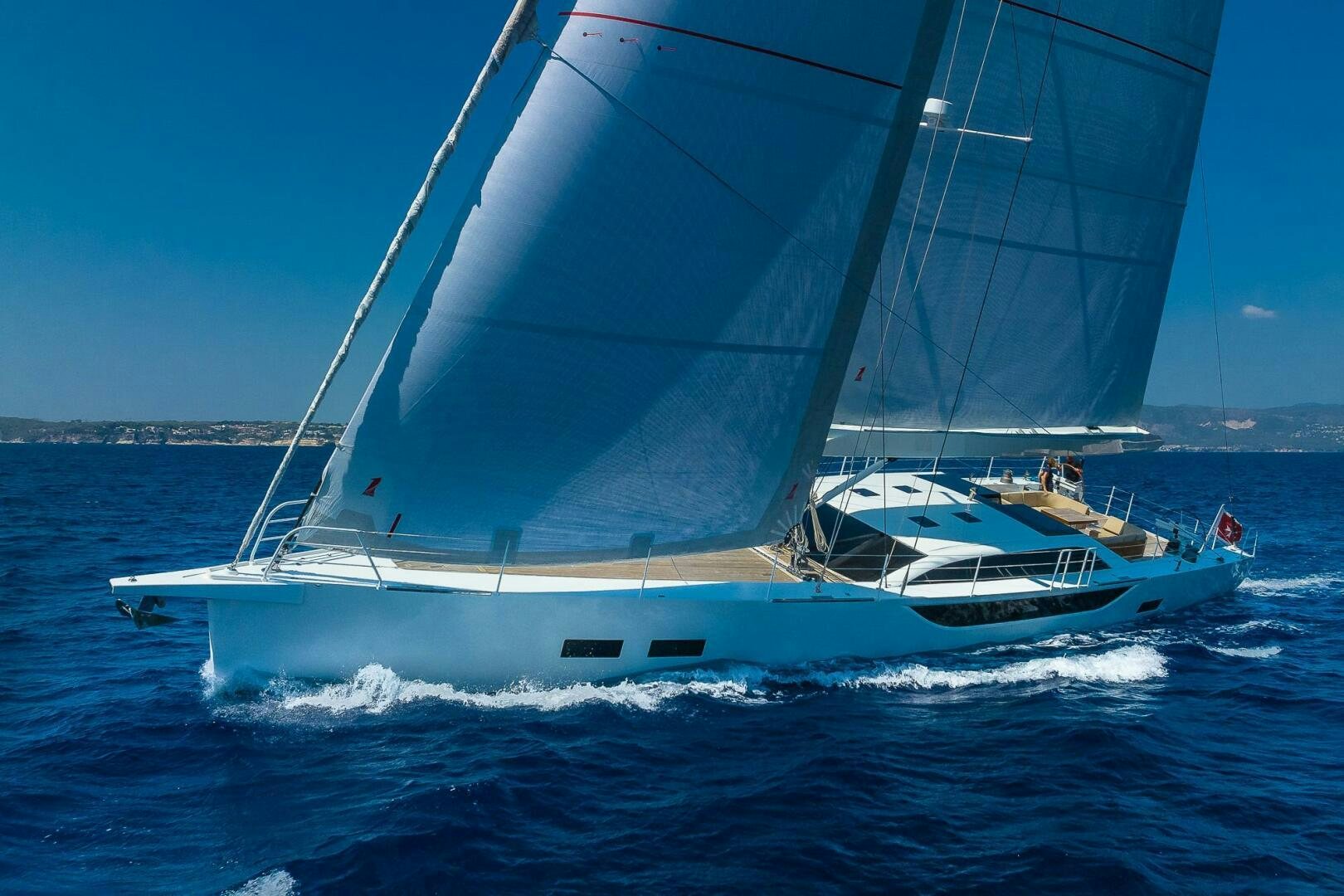 a sailboat on the water aboard BLISS II Yacht for Sale
