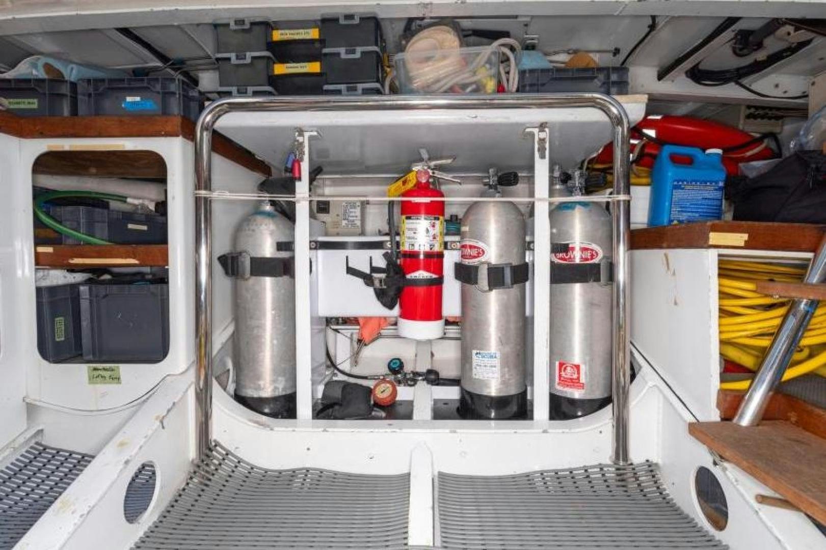 a machine with a lot of equipment aboard PALIADOR Yacht for Sale