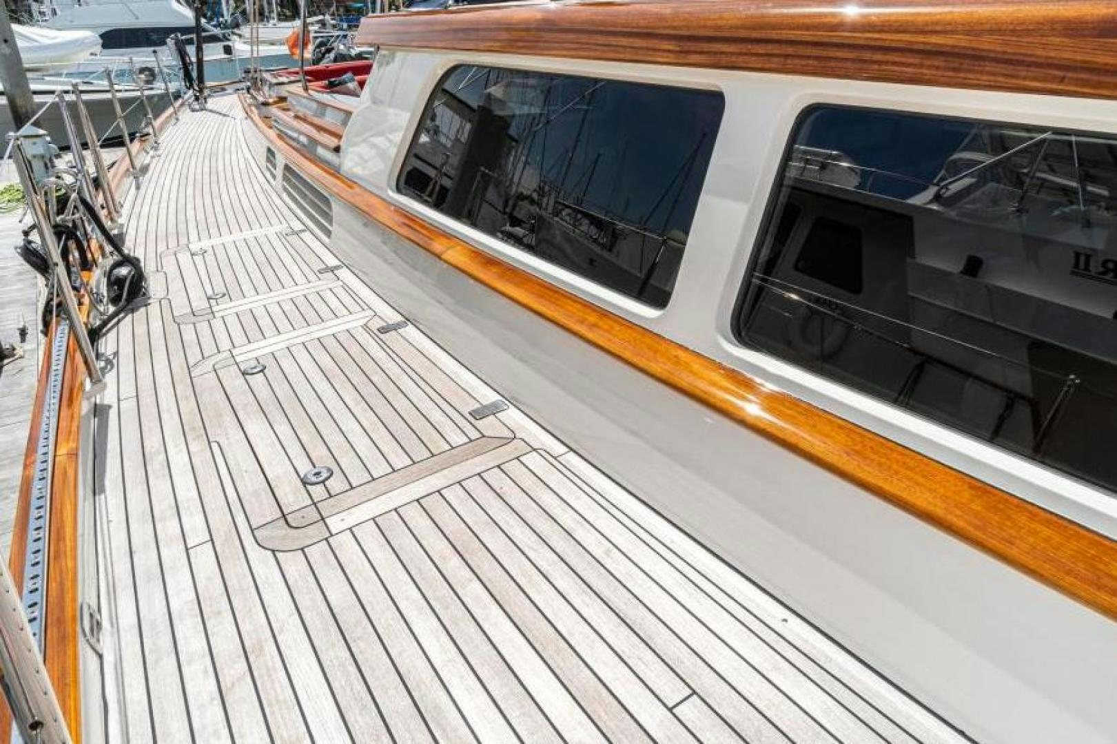 a train on a railway track aboard PALIADOR Yacht for Sale