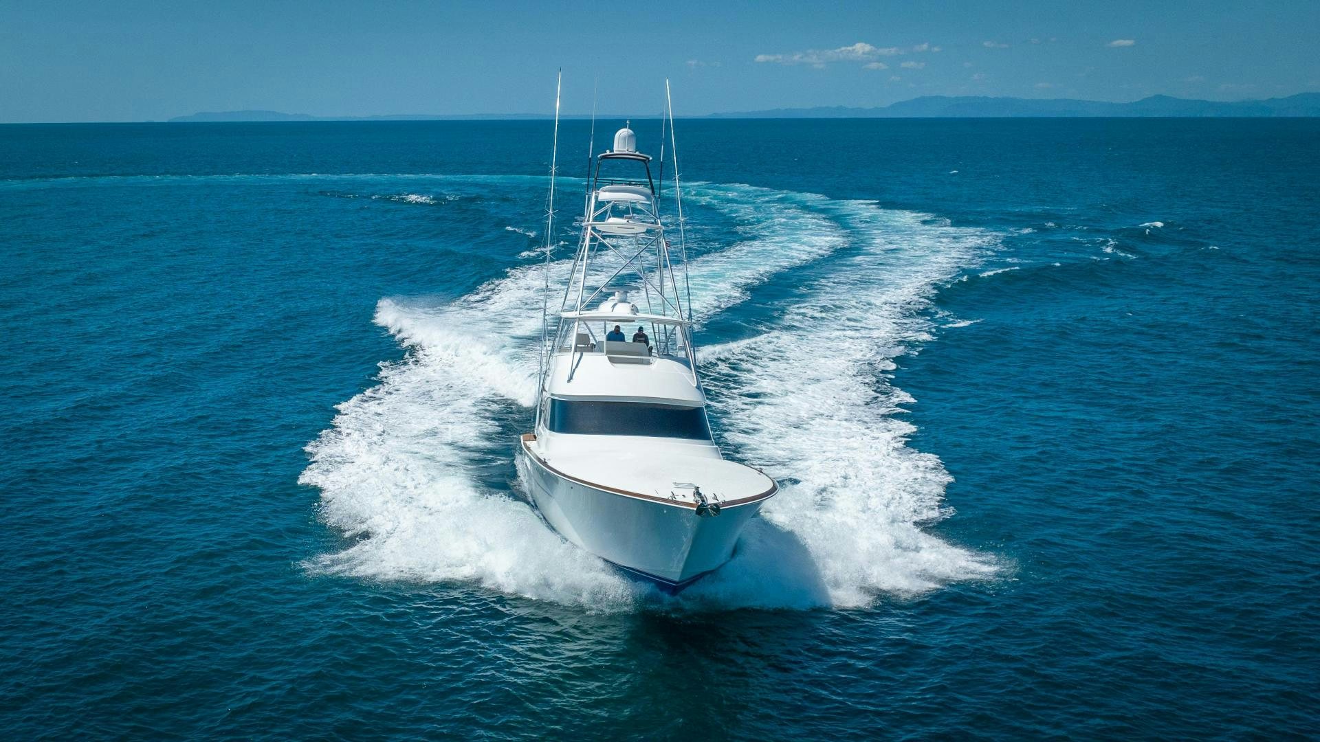 a boat on the water aboard RAGIN CAJUN Yacht for Sale