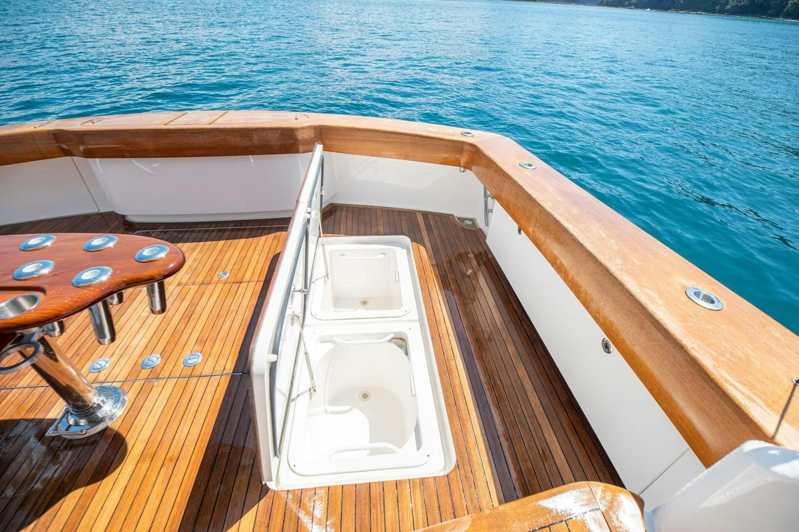 a boat on the water aboard RAGIN CAJUN Yacht for Sale