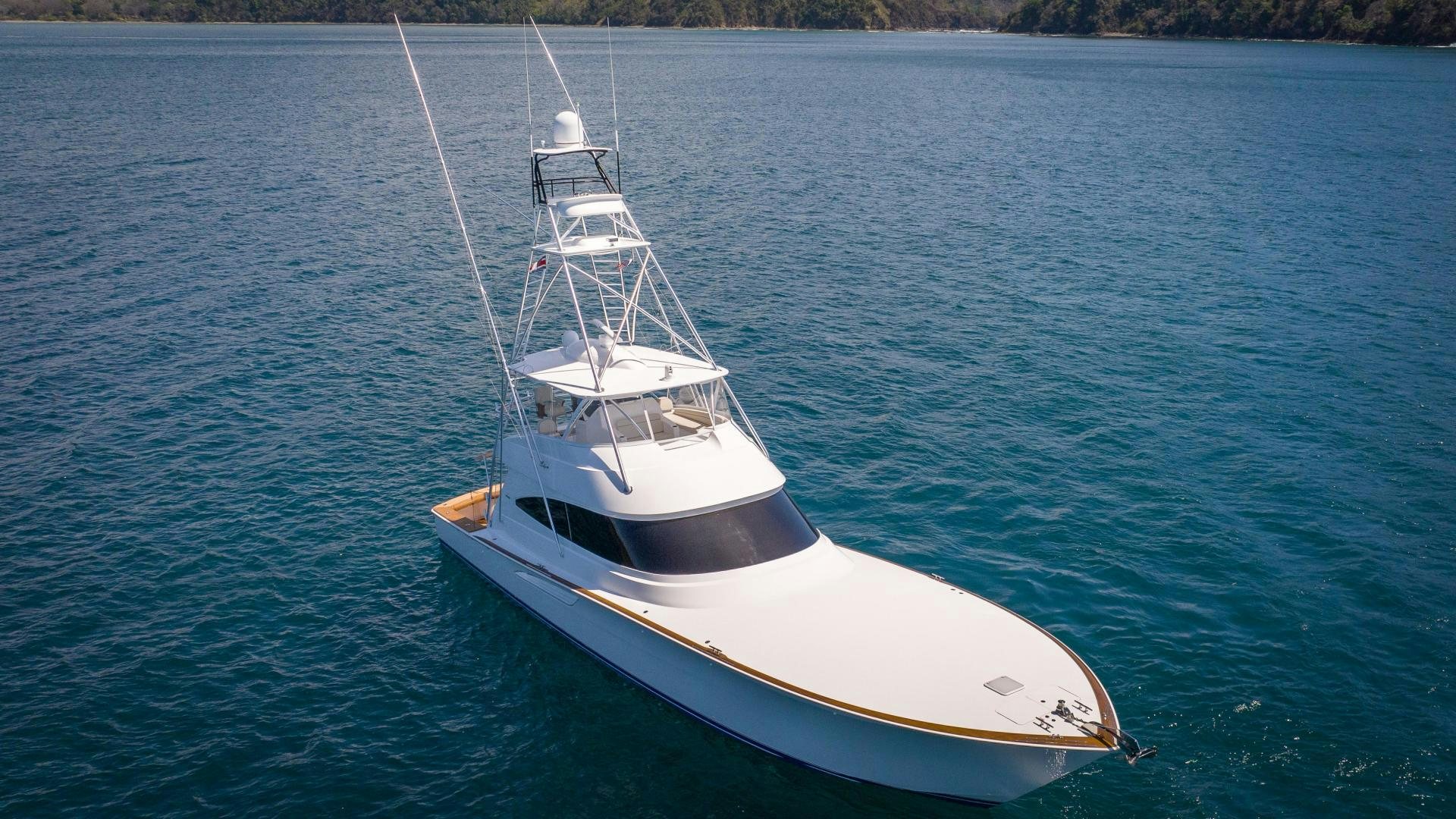a boat on the water aboard RAGIN CAJUN Yacht for Sale