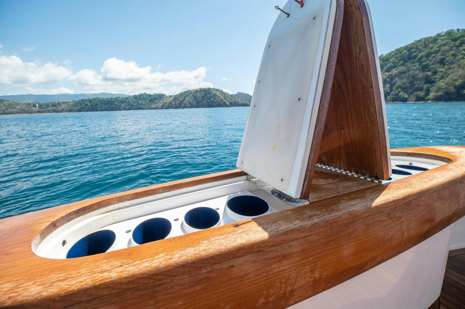 a boat on the water aboard RAGIN CAJUN Yacht for Sale