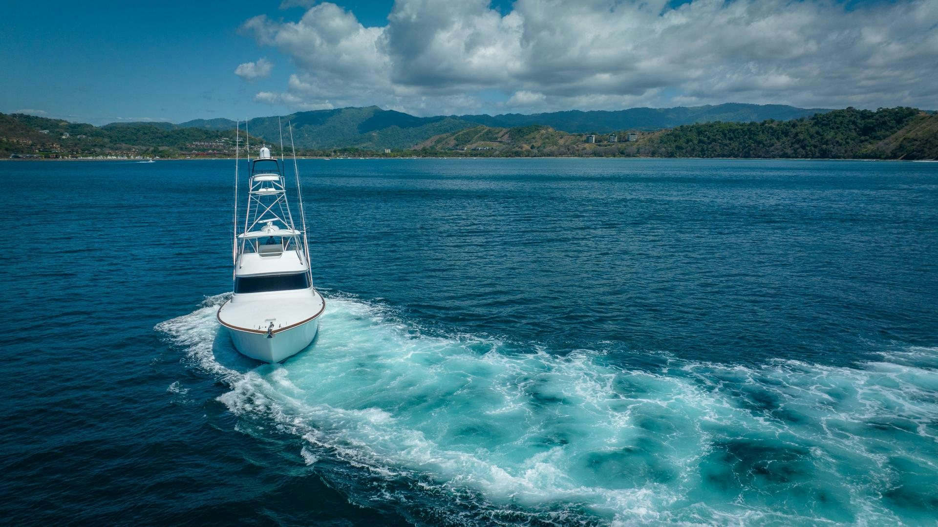 a boat on the water aboard RAGIN CAJUN Yacht for Sale