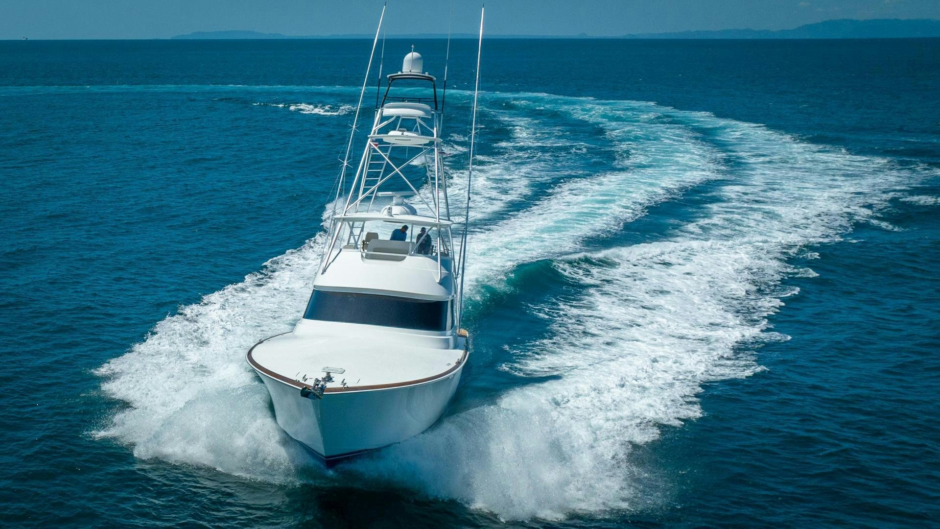 a boat on the water aboard RAGIN CAJUN Yacht for Sale