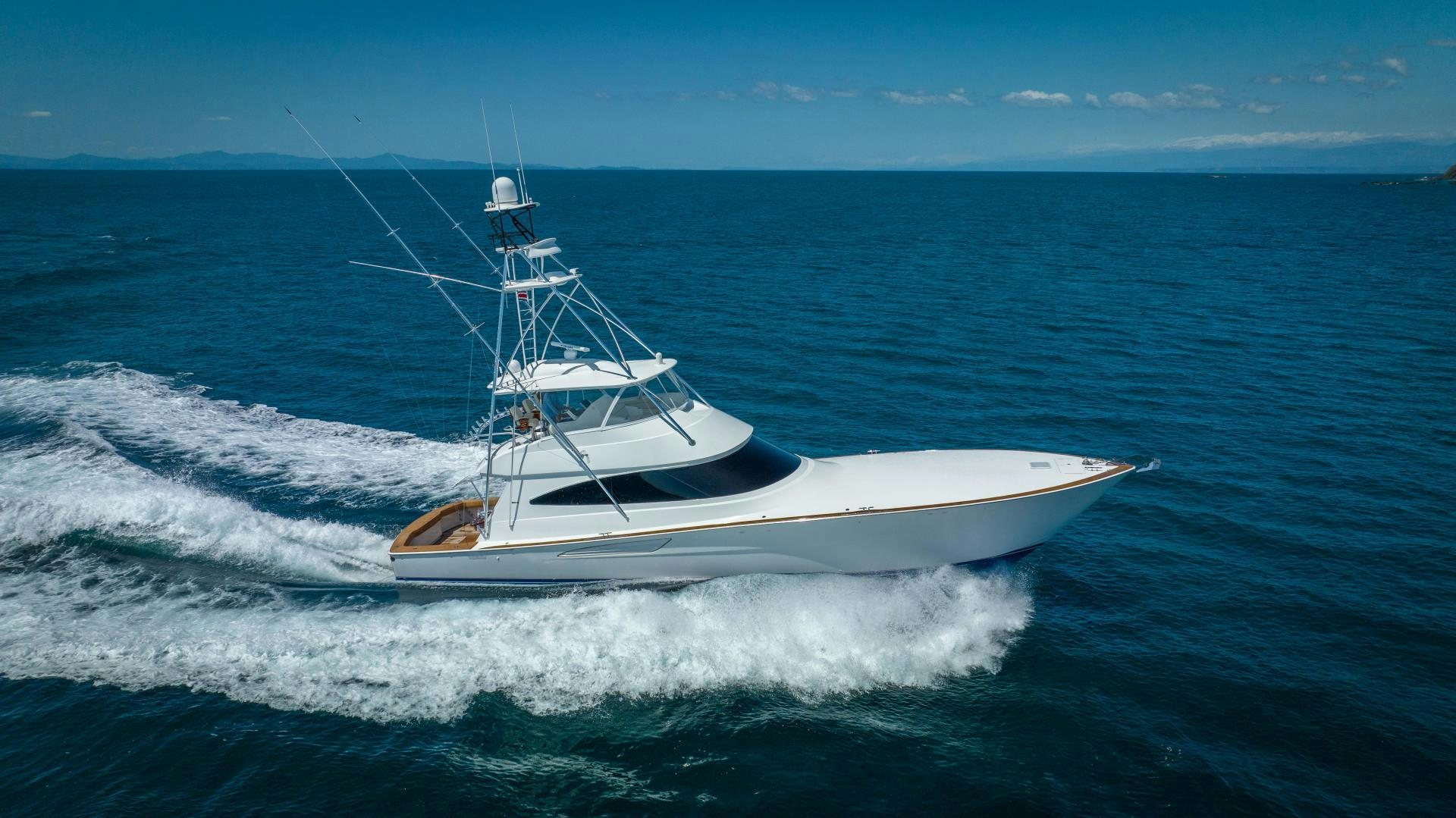 a boat on the water aboard RAGIN CAJUN Yacht for Sale