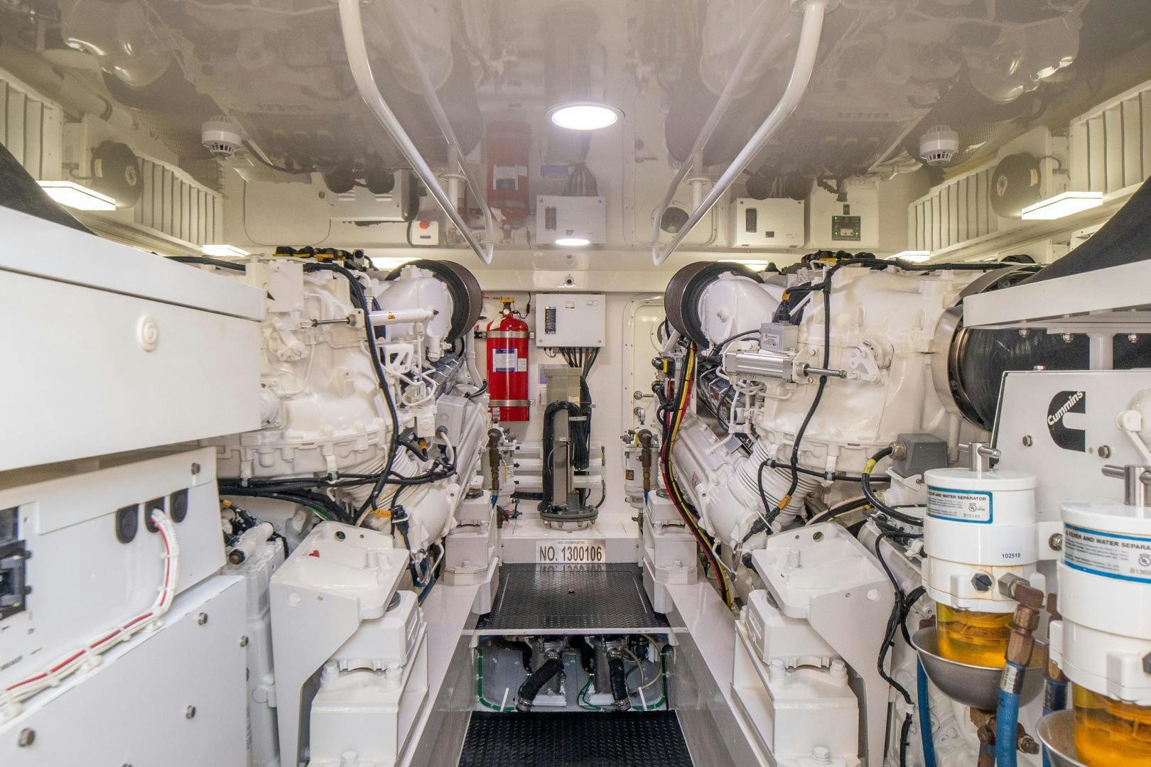 a room with machinery aboard RAGIN CAJUN Yacht for Sale