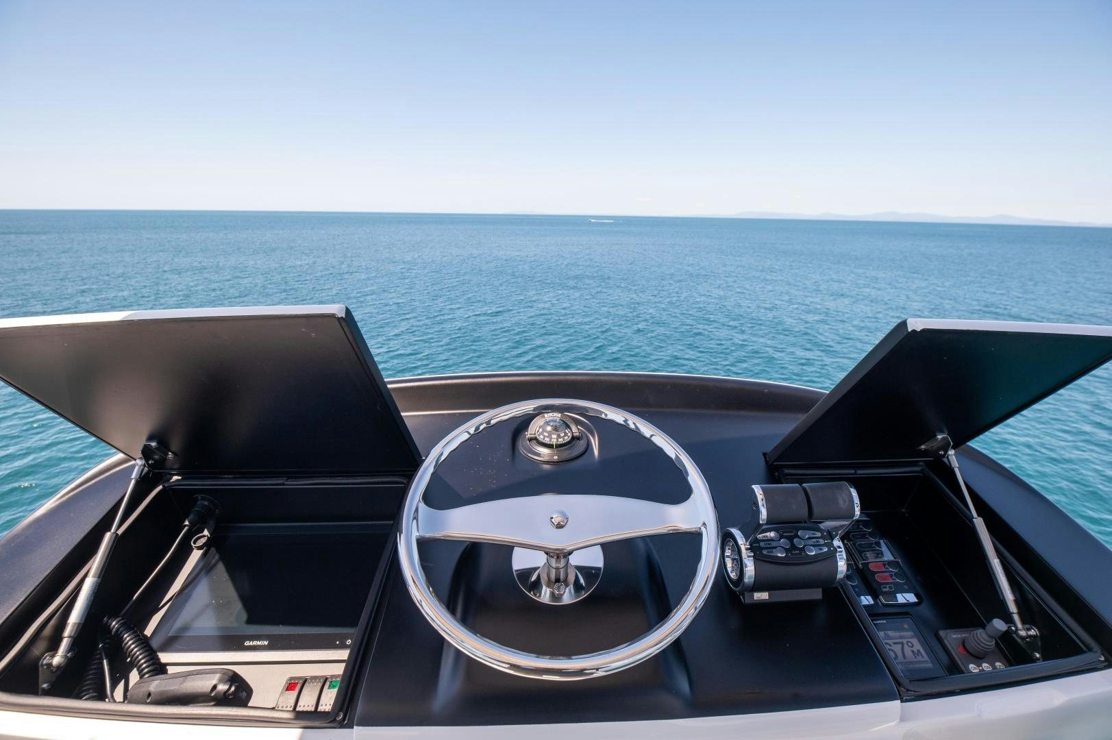 the inside of a boat aboard RAGIN CAJUN Yacht for Sale