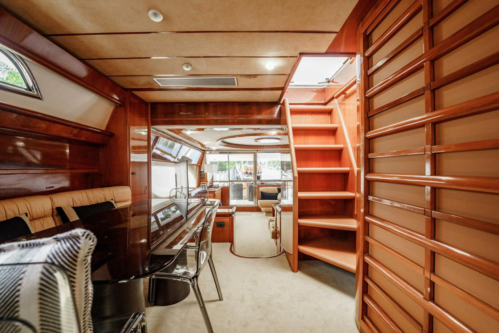 inside of a vehicle aboard RABBIT Yacht for Sale