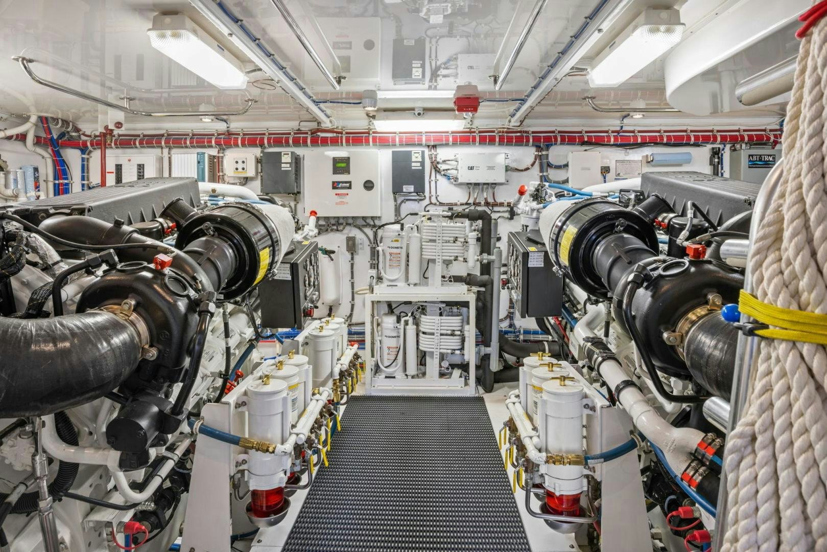 a machine in a factory aboard FLYNN'S FOLLY III Yacht for Sale