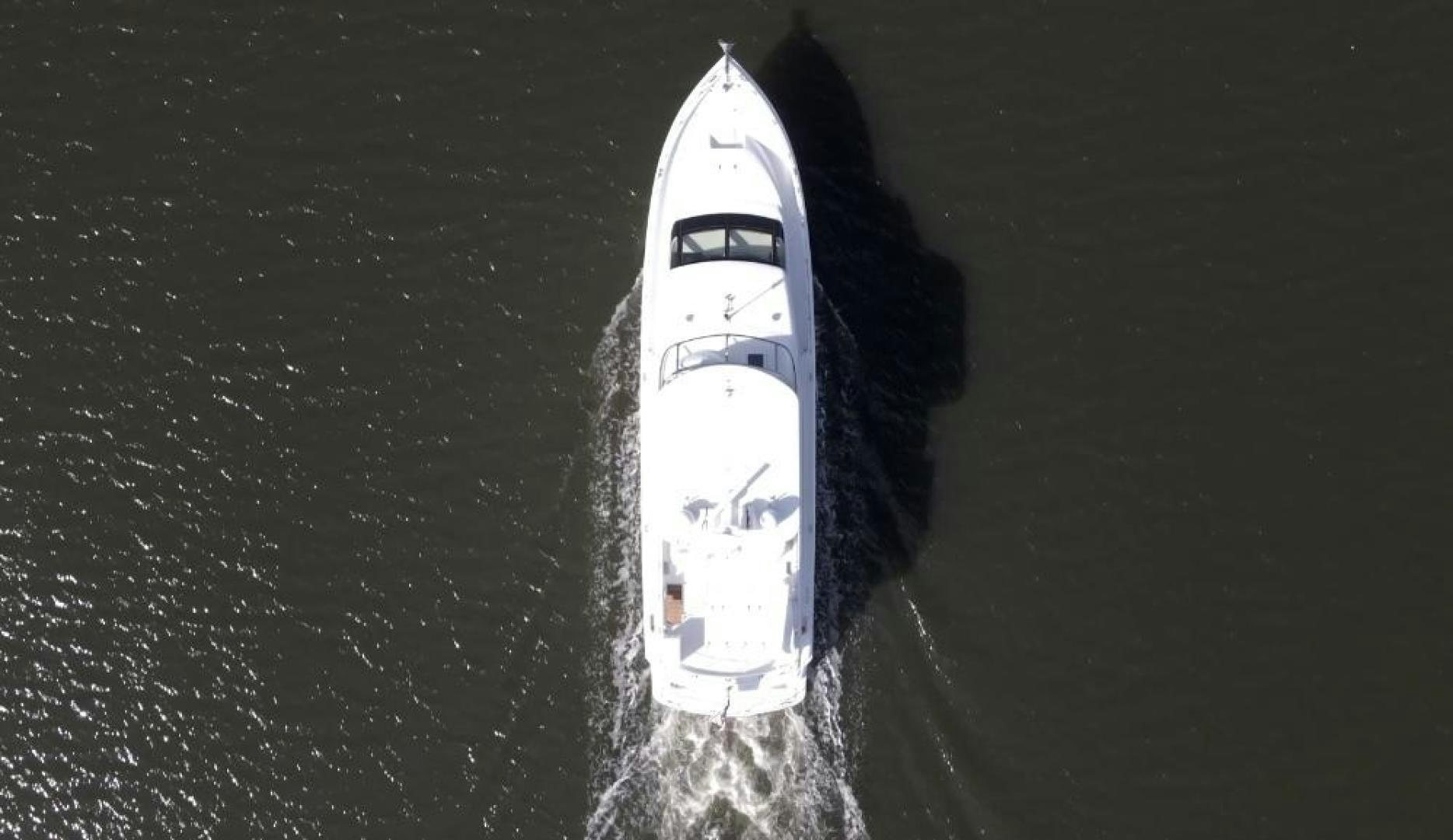 a white and black boat aboard FLYNN'S FOLLY III Yacht for Sale