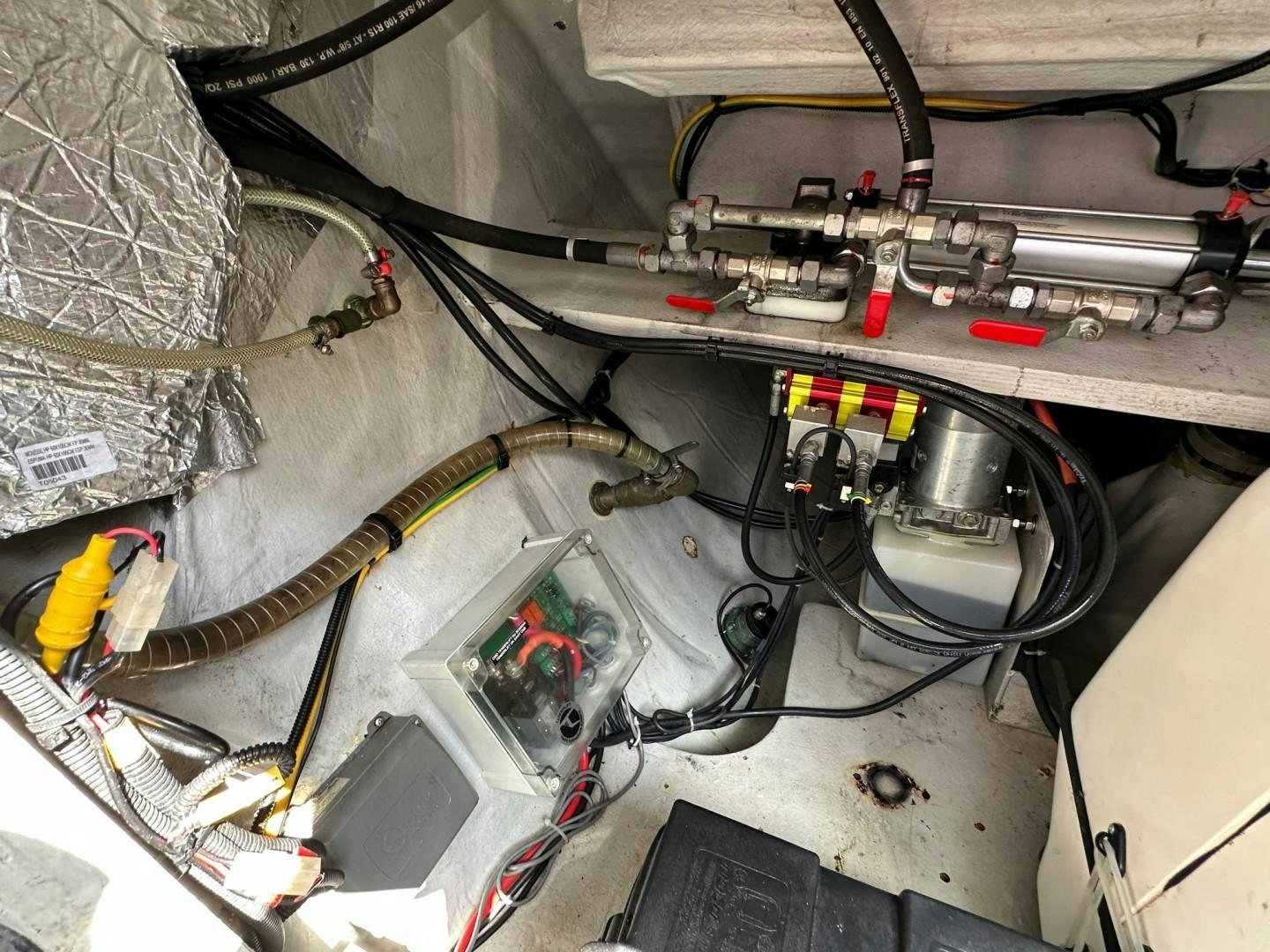 a close-up of a machine aboard OCEAN VIEW Yacht for Sale